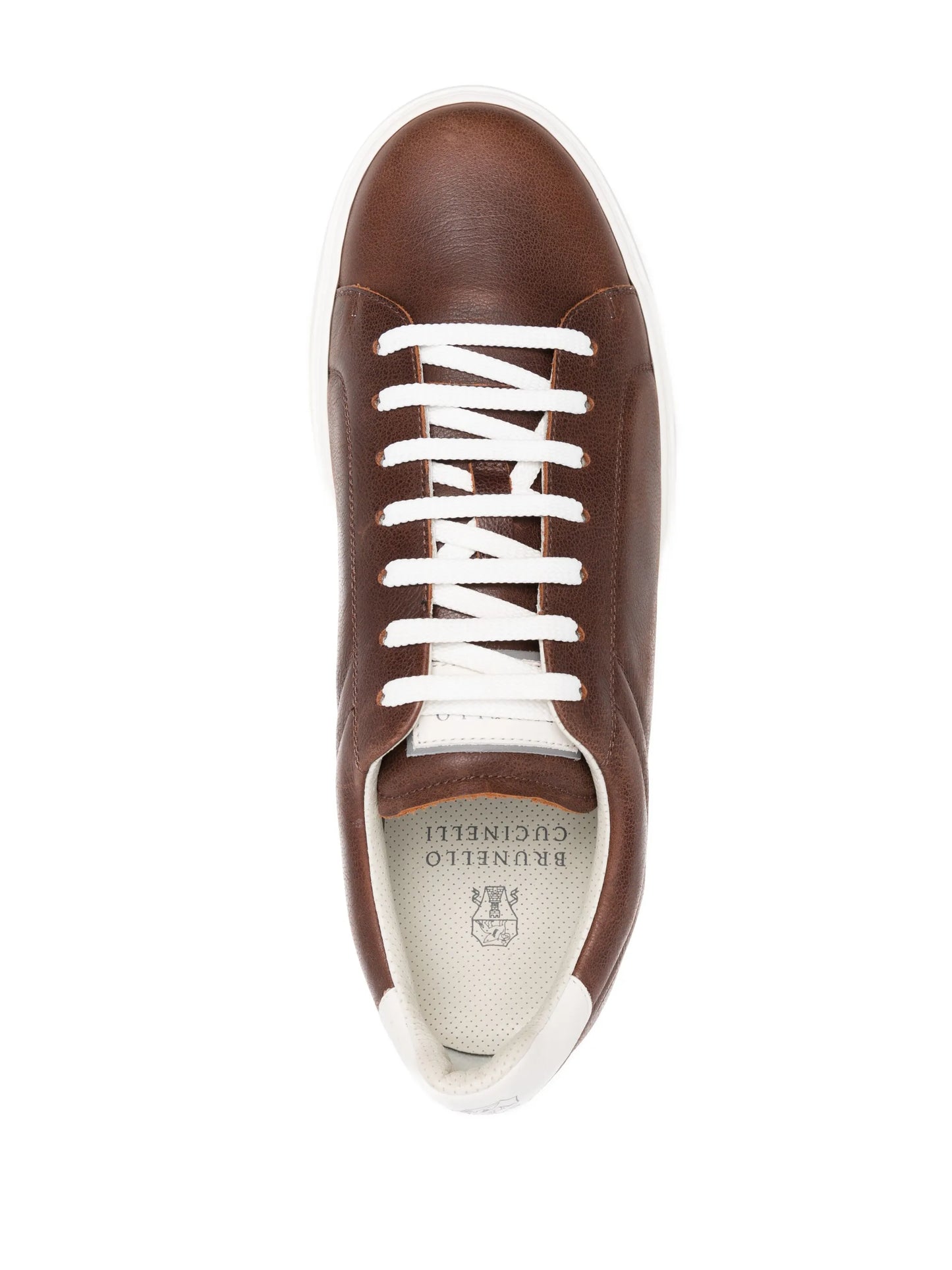 lace-up leather sneakers