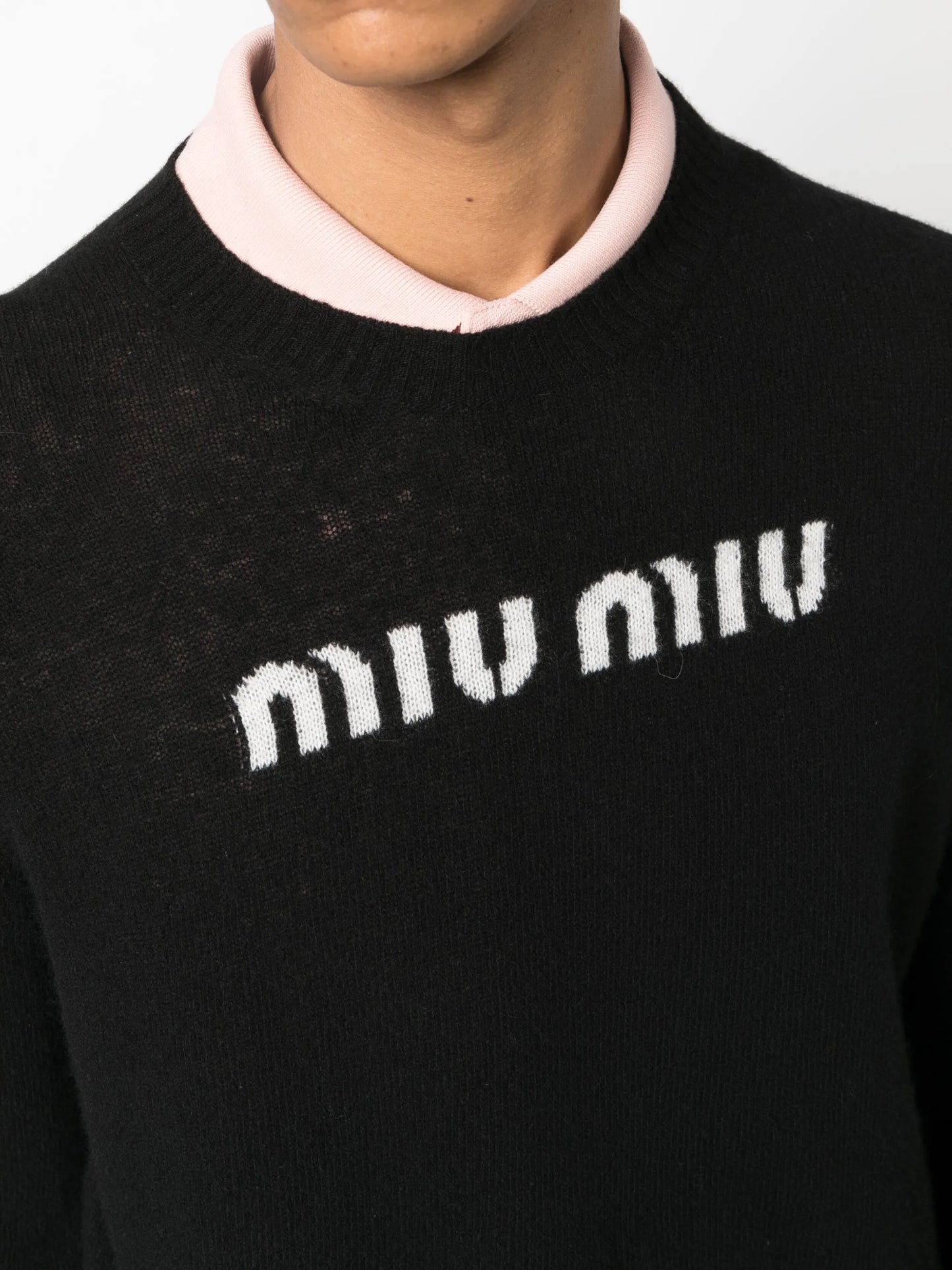 logo-jacquard jumper