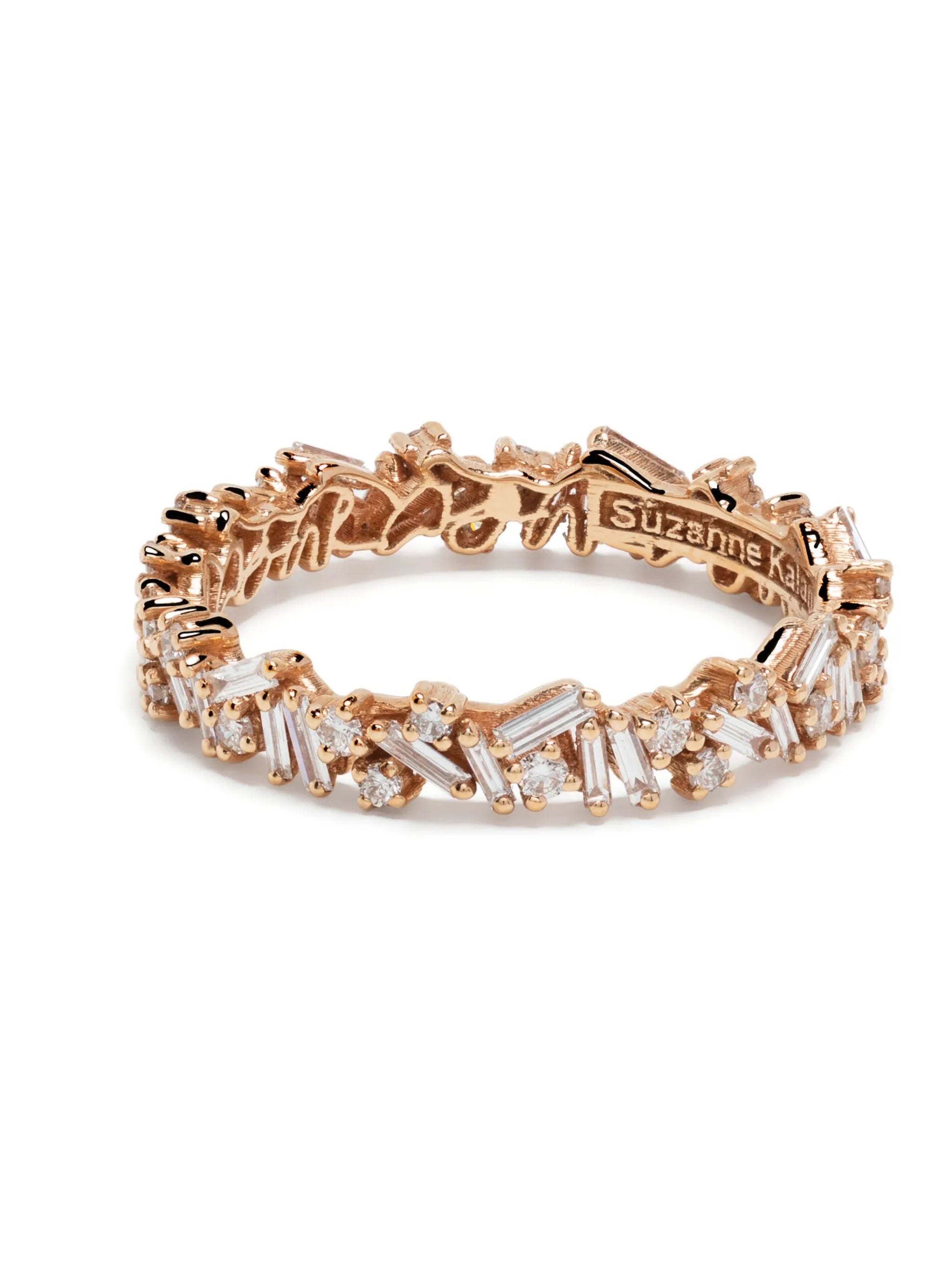18kt rose gold Classic Icon Fireworks diamond eternity band