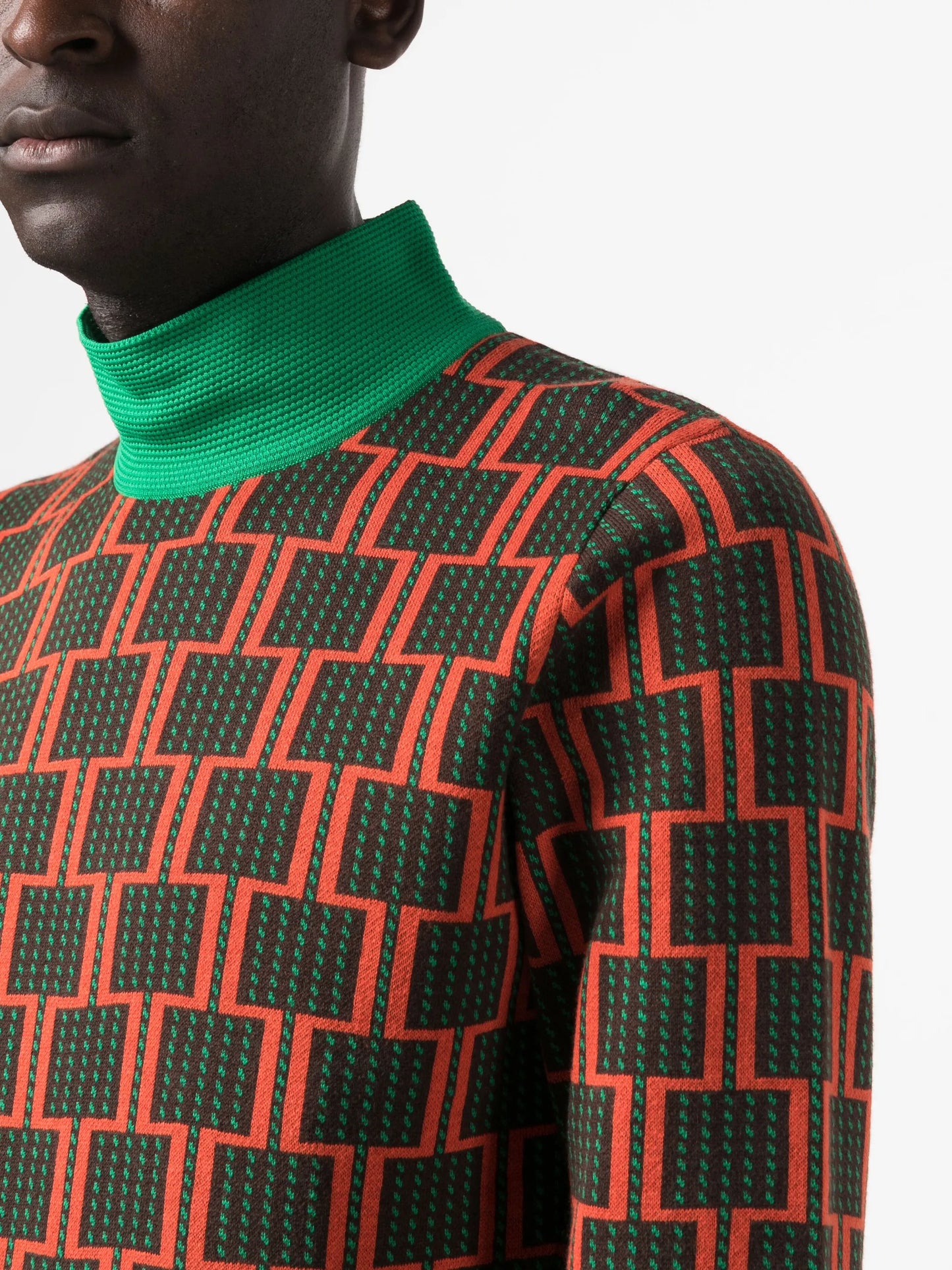 abstract-print sweatshirt