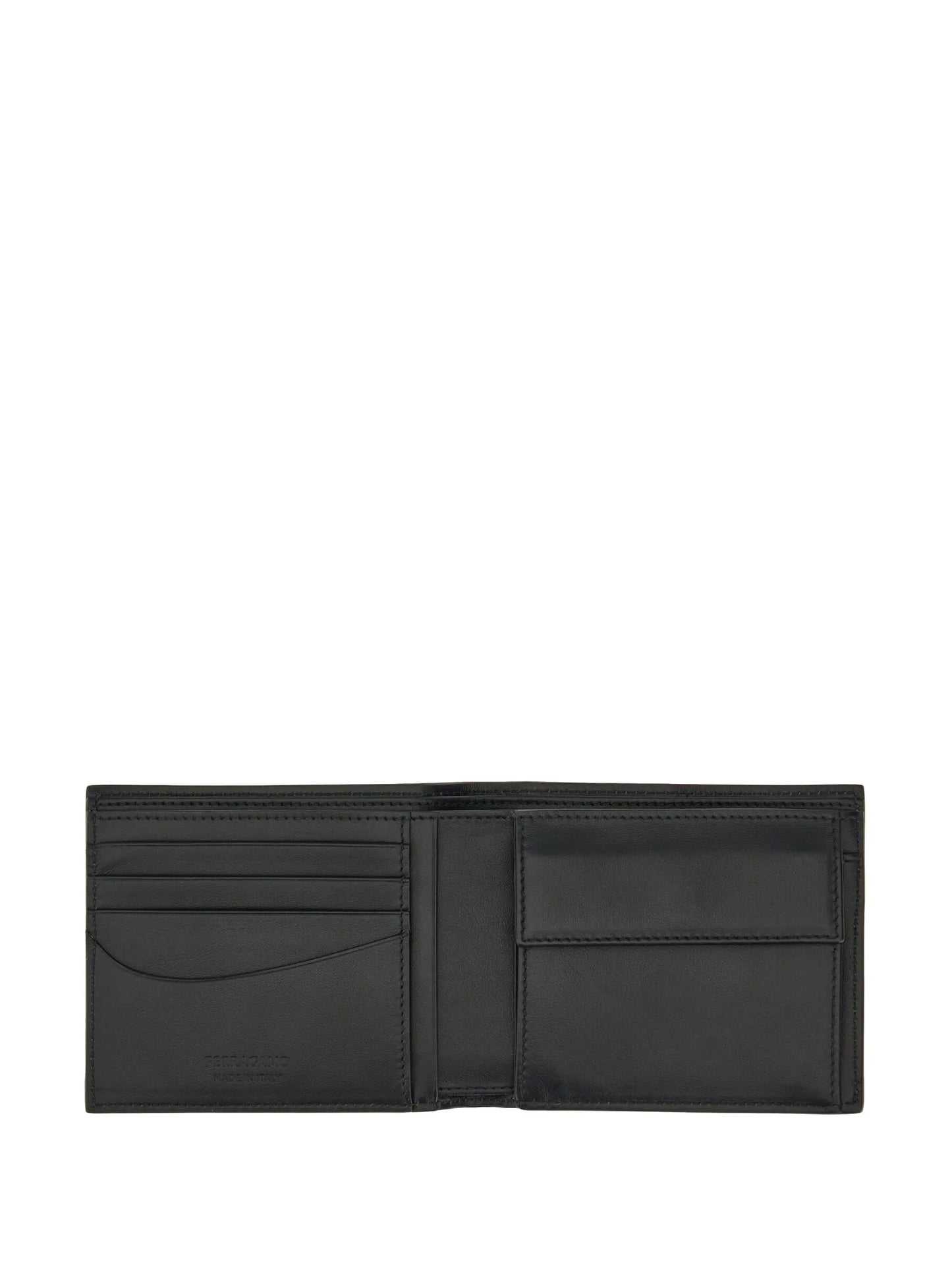 cut-out detailing leather wallet