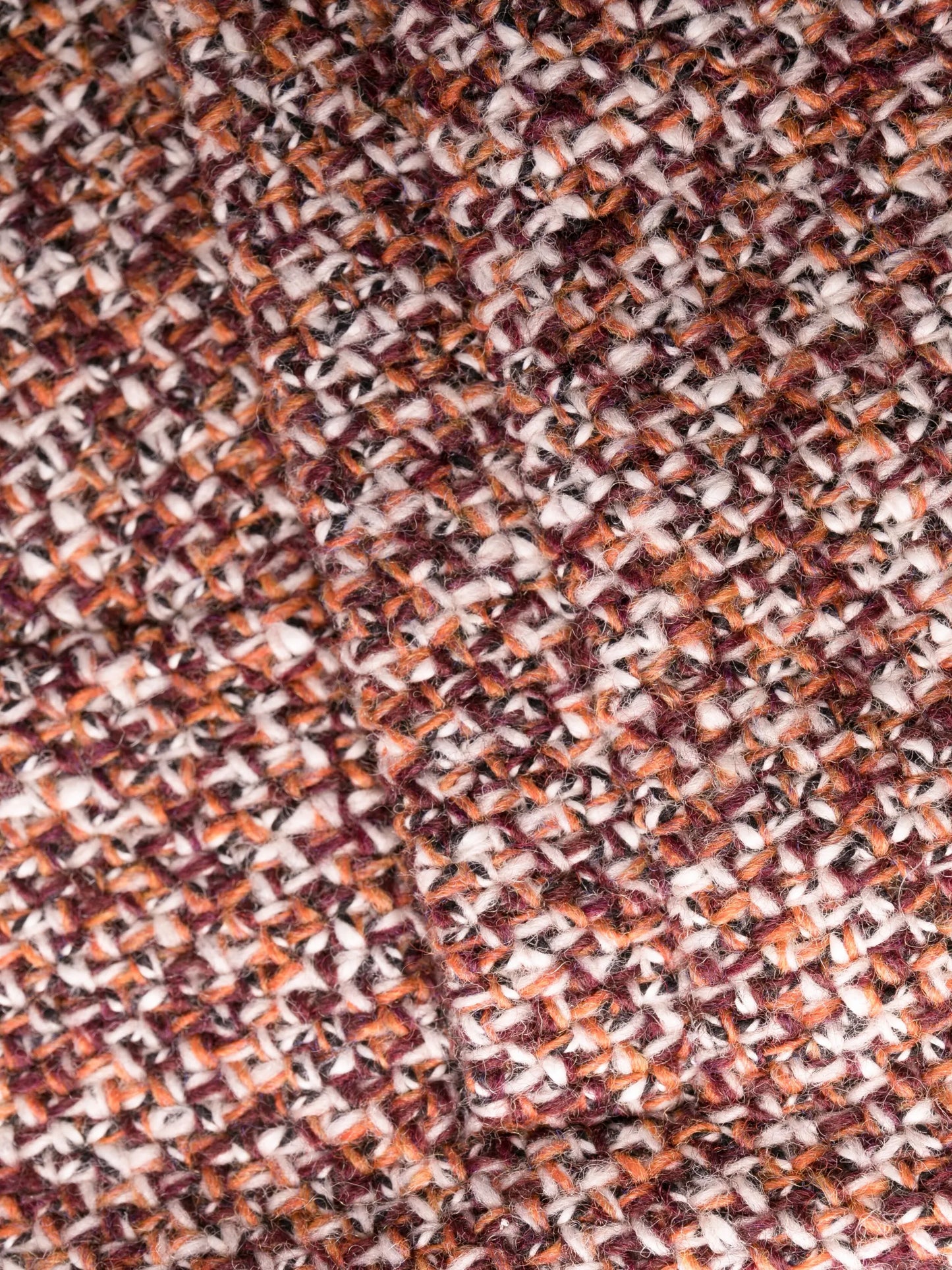 bouclé flared trousers
