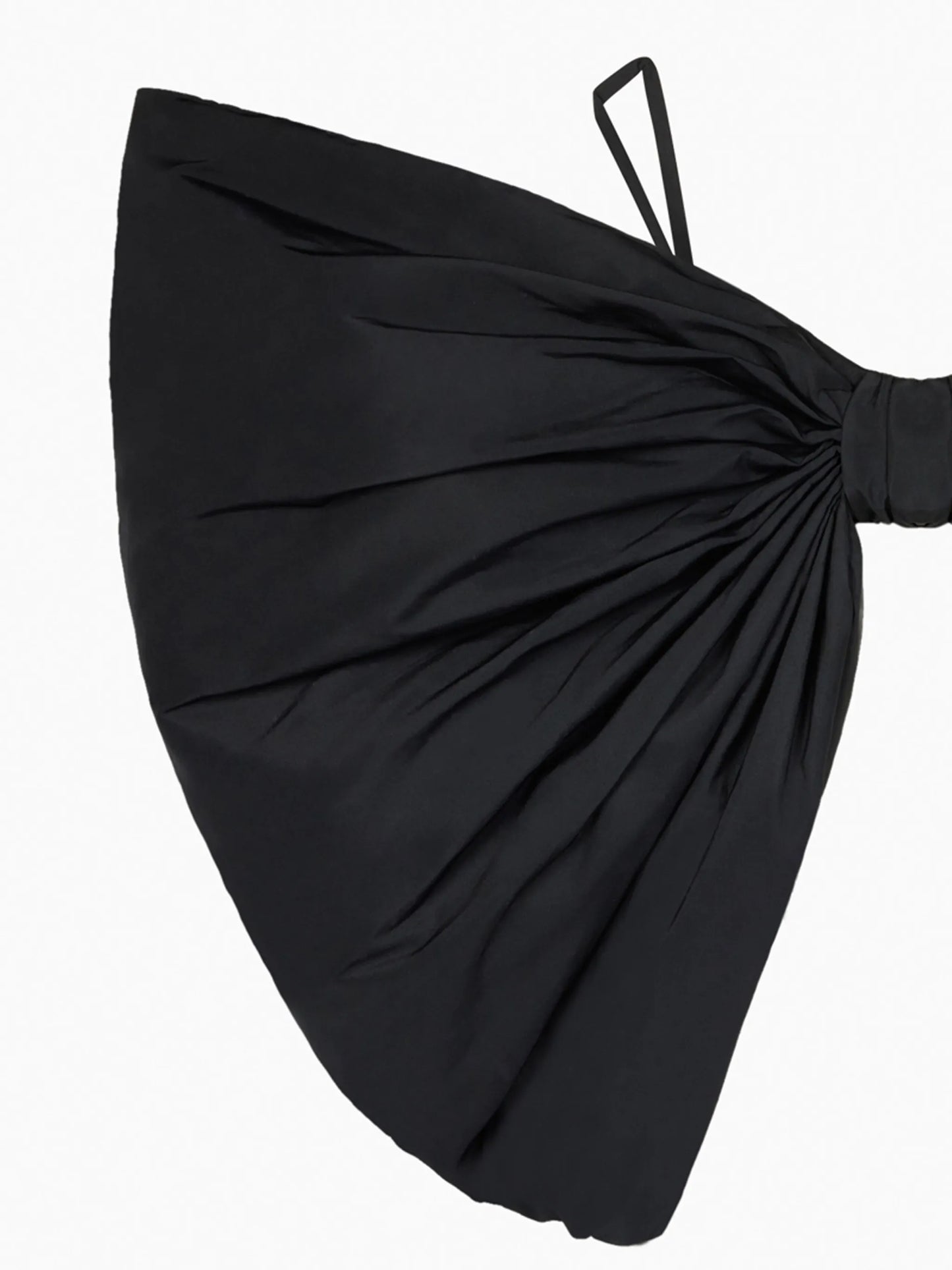 oversized-bow taffeta top