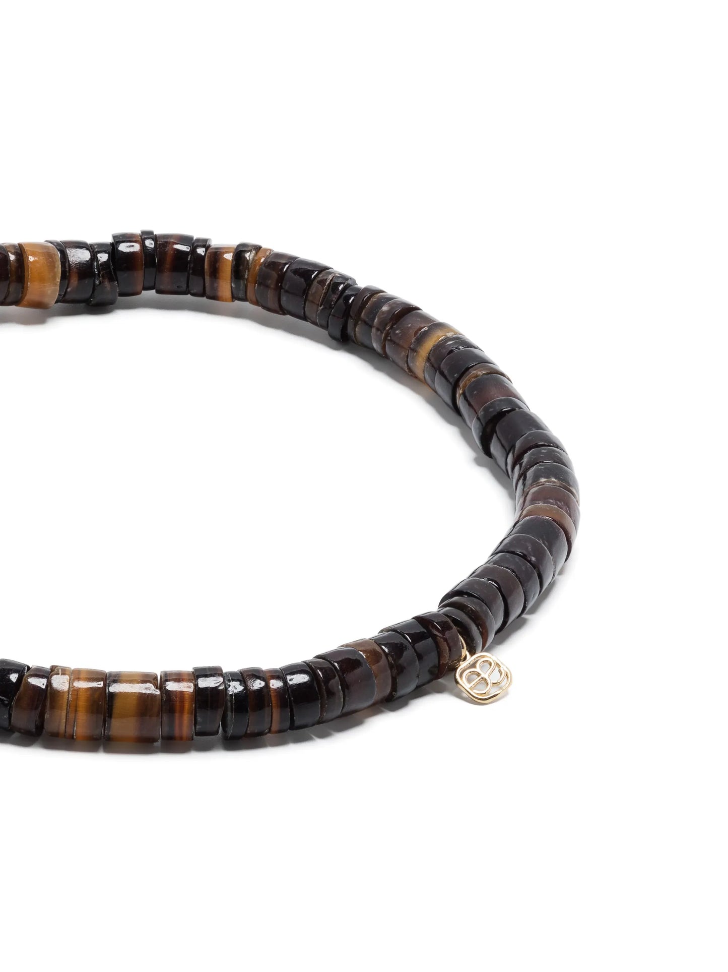 14kt yellow gold diamond beaded bracelet