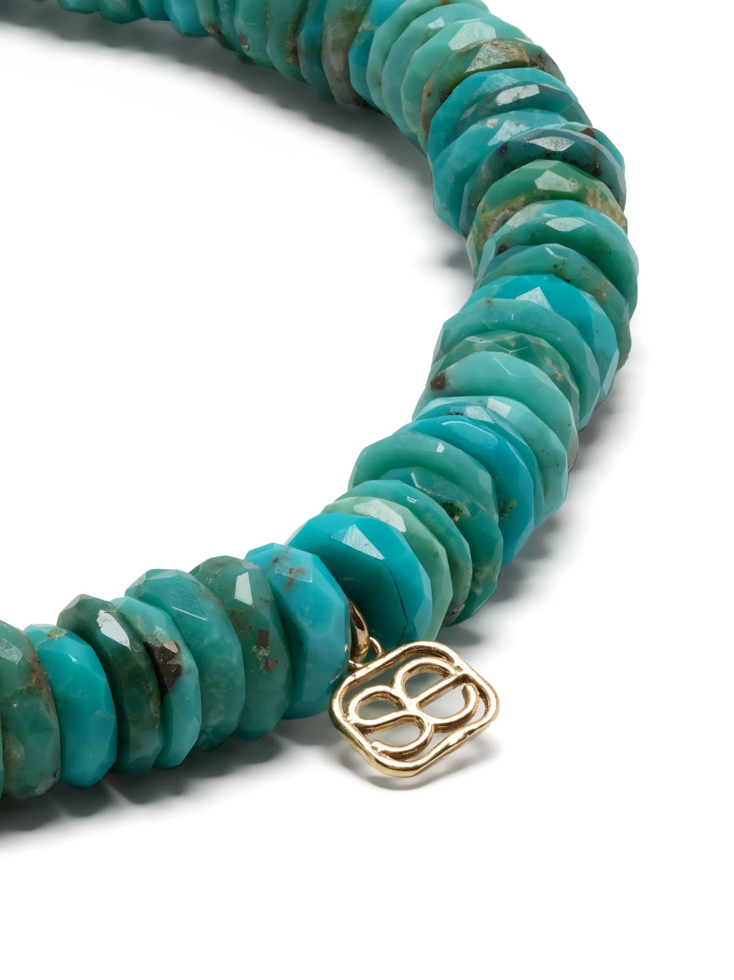 14kt yellow gold Evil Eye turquoise bracelet