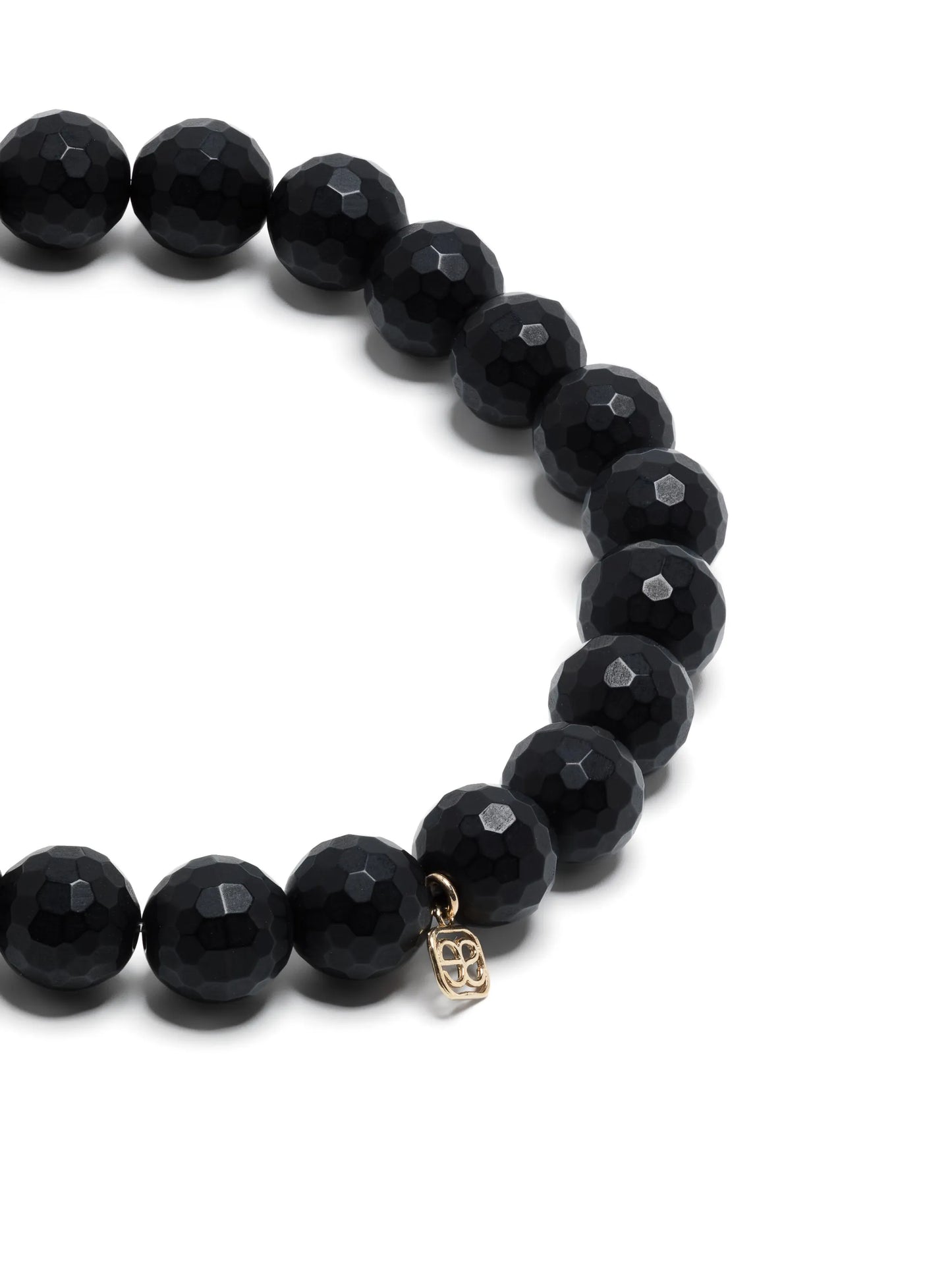 14kt yellow-gold Horn beaded diamond bracelet