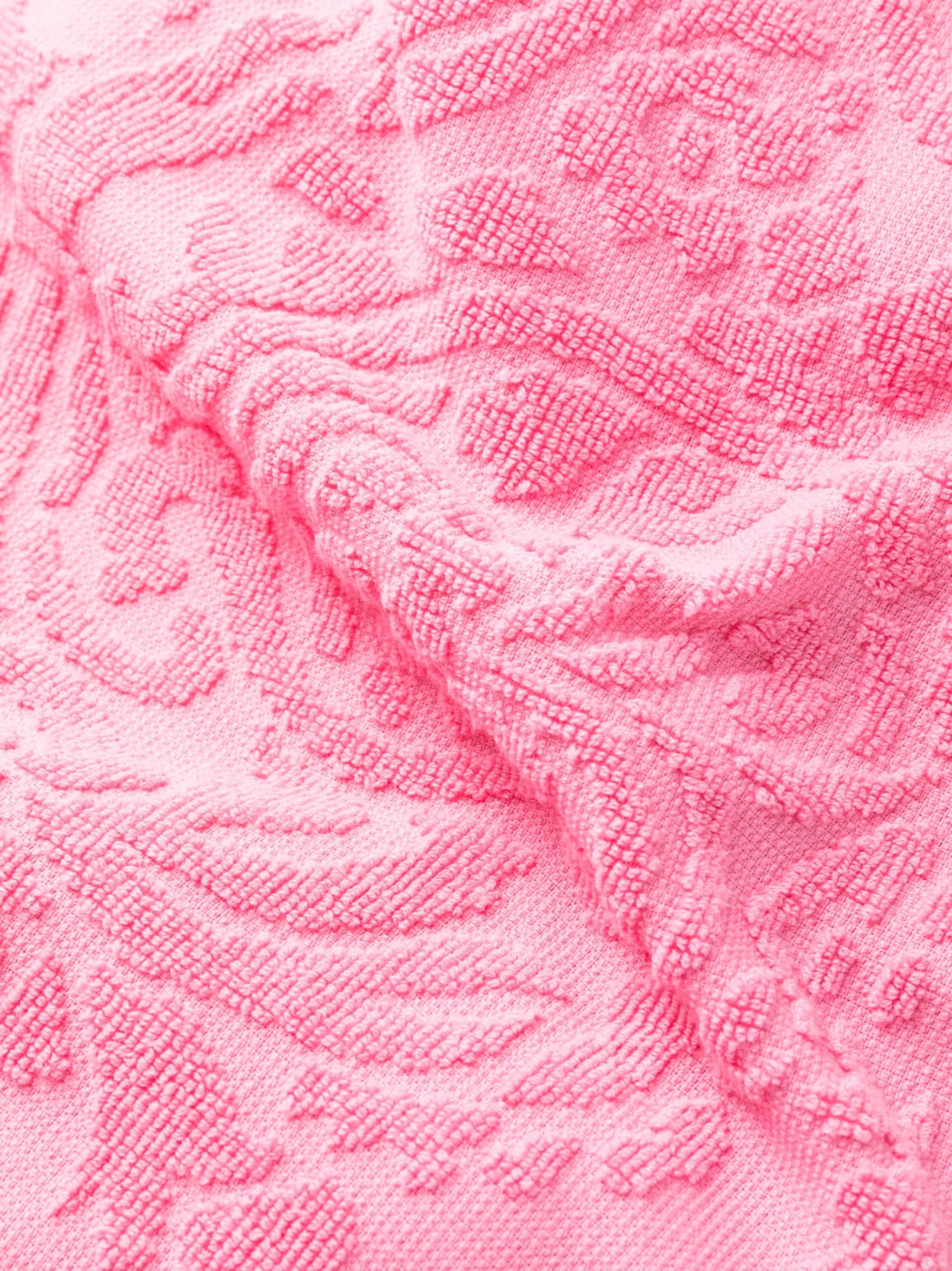 Barocco-print terry-cloth robe
