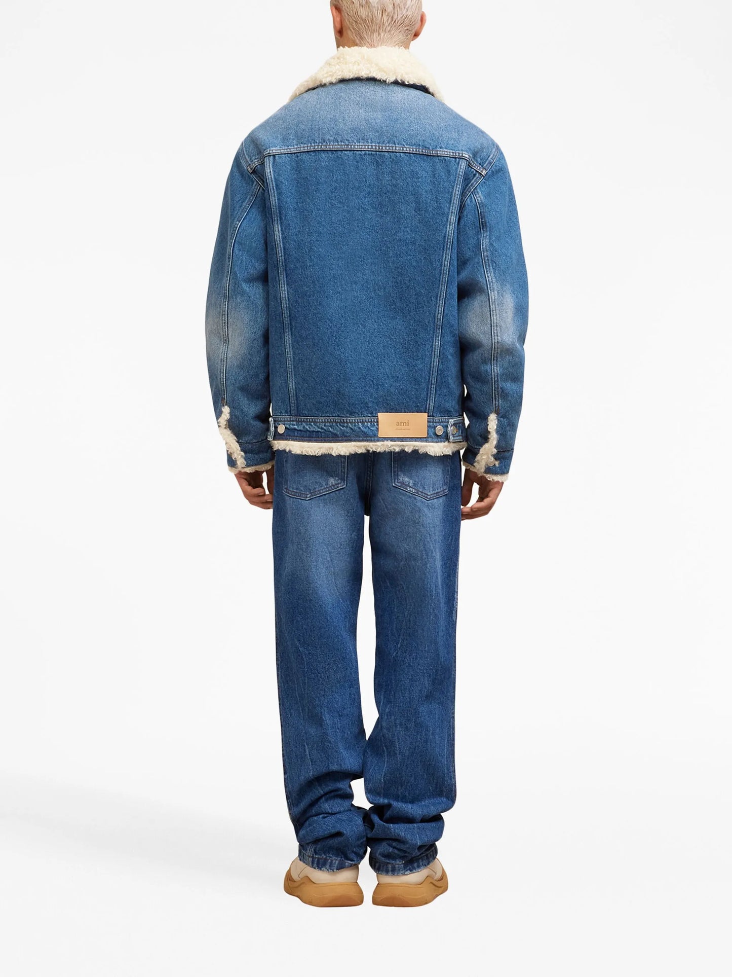 shearling-lined denim jacket