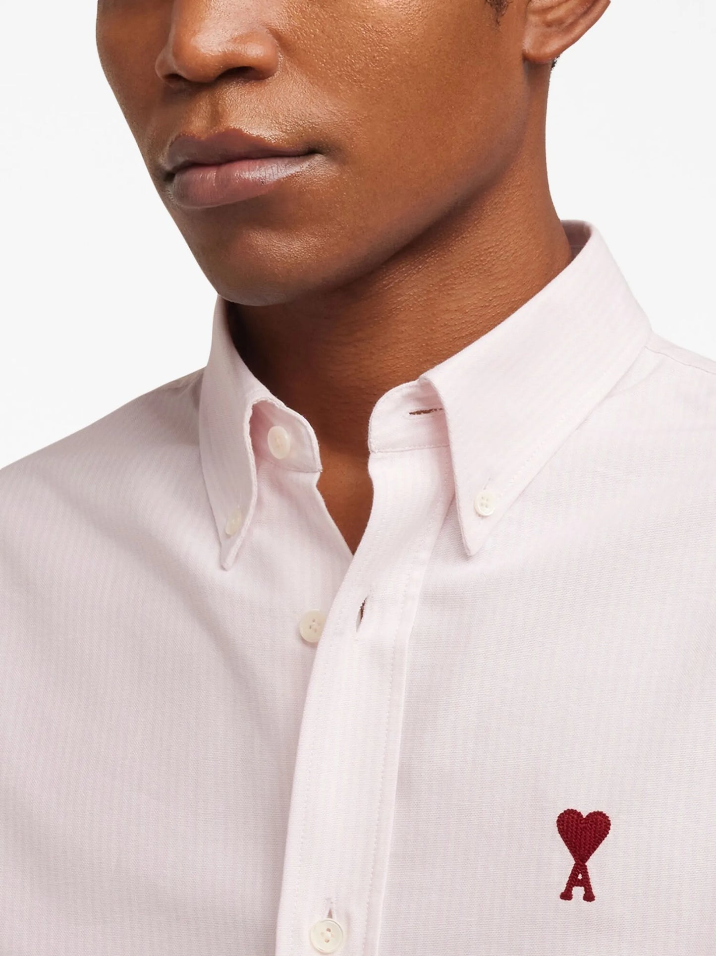logo-embroidered pocket cotton shirt