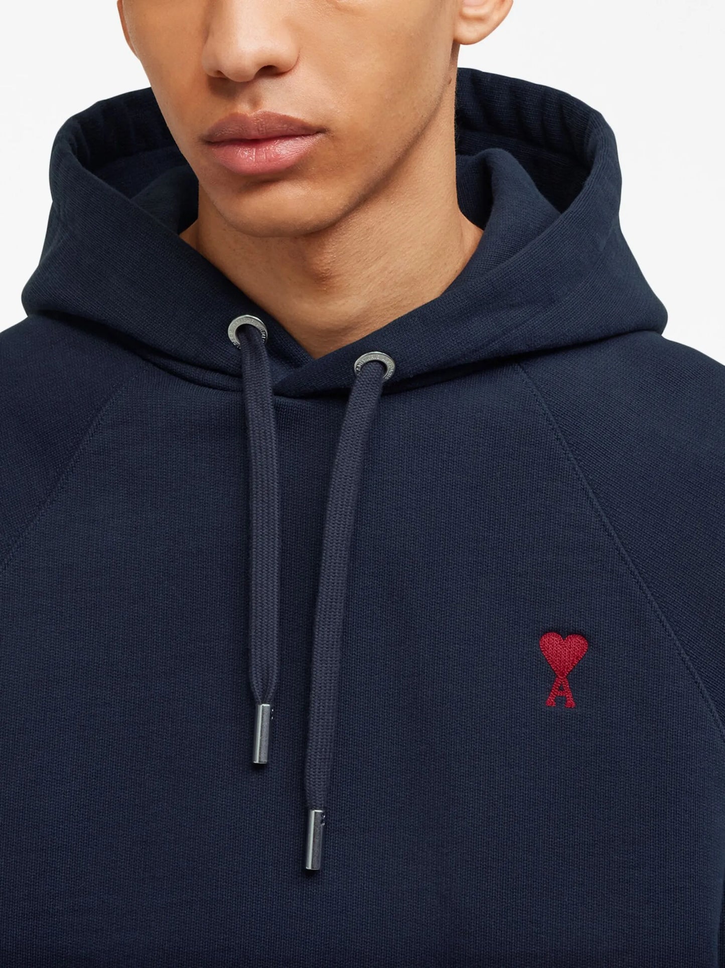 embroidered cotton hoodie