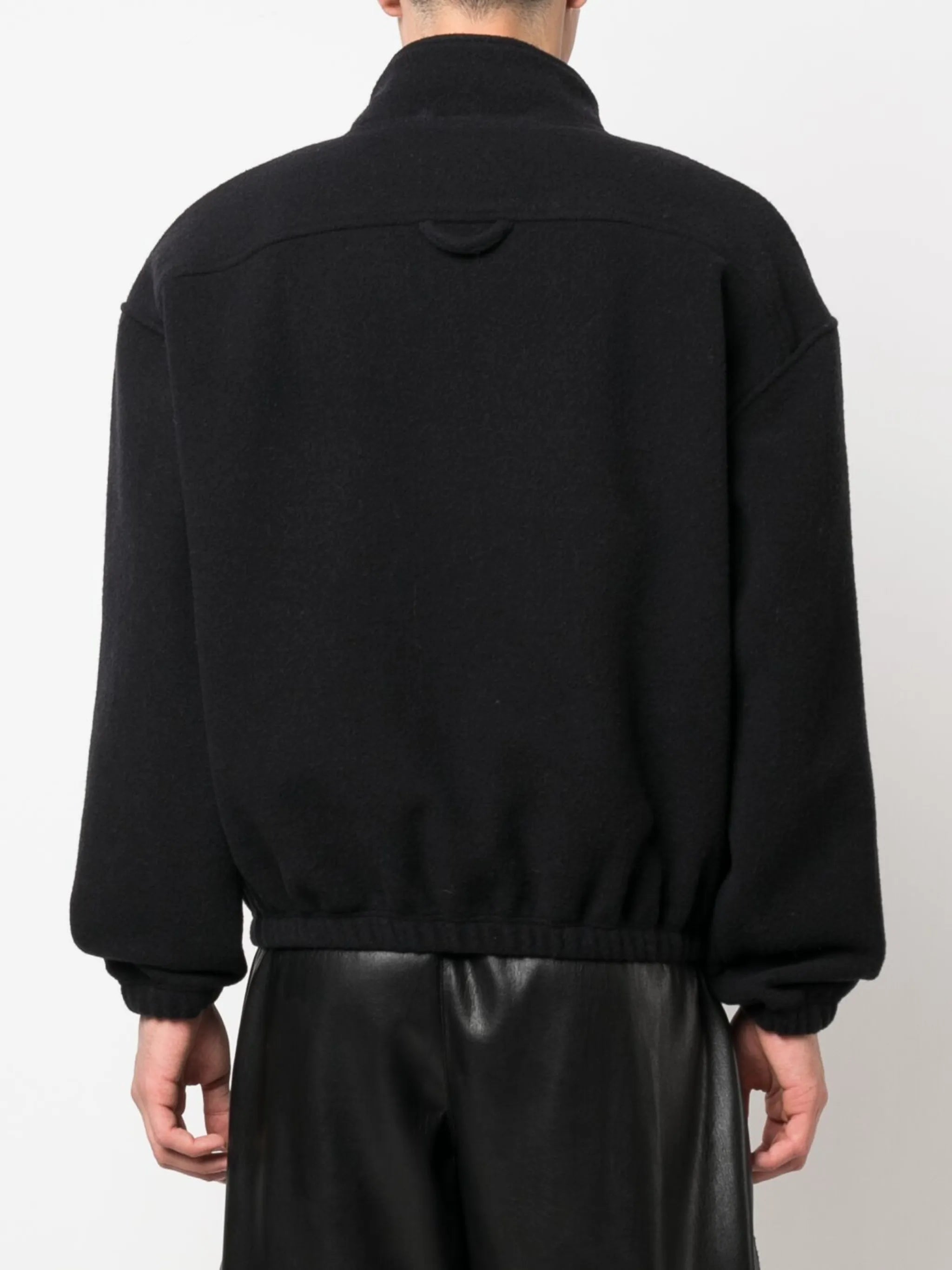 high-neck zip-up jacket