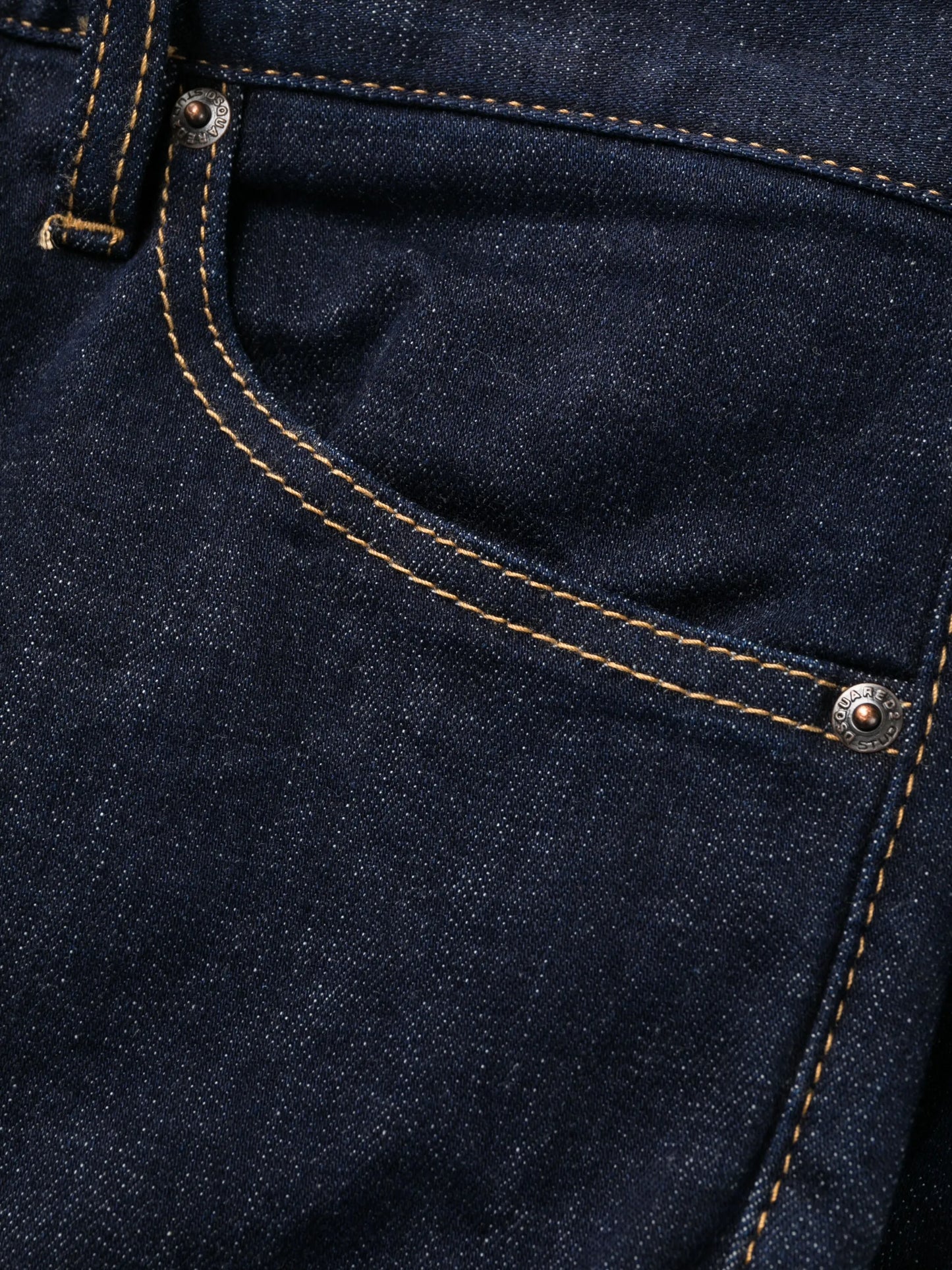 straight-leg denim jeans