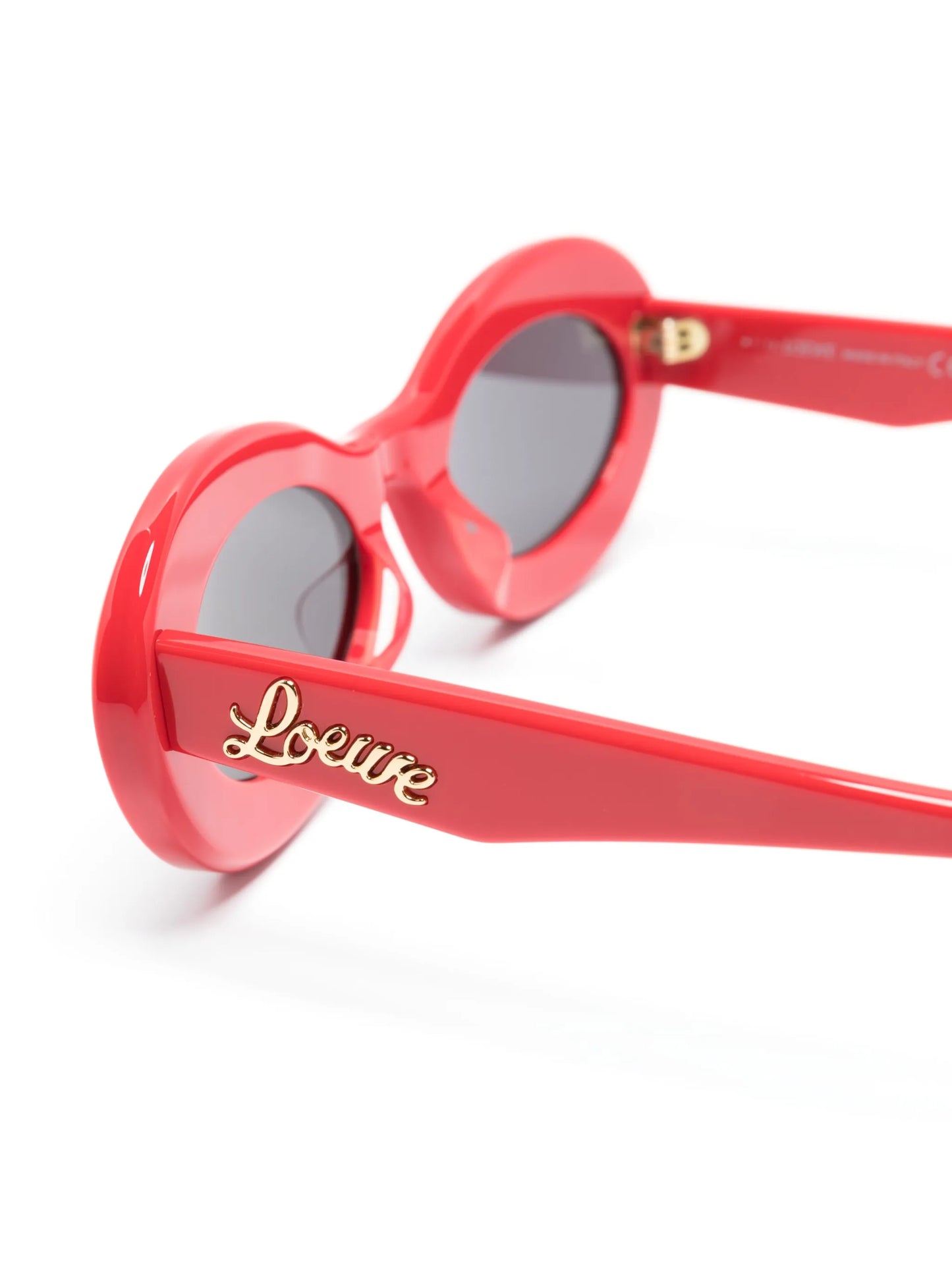 logo-plaque round-frame sunglasses