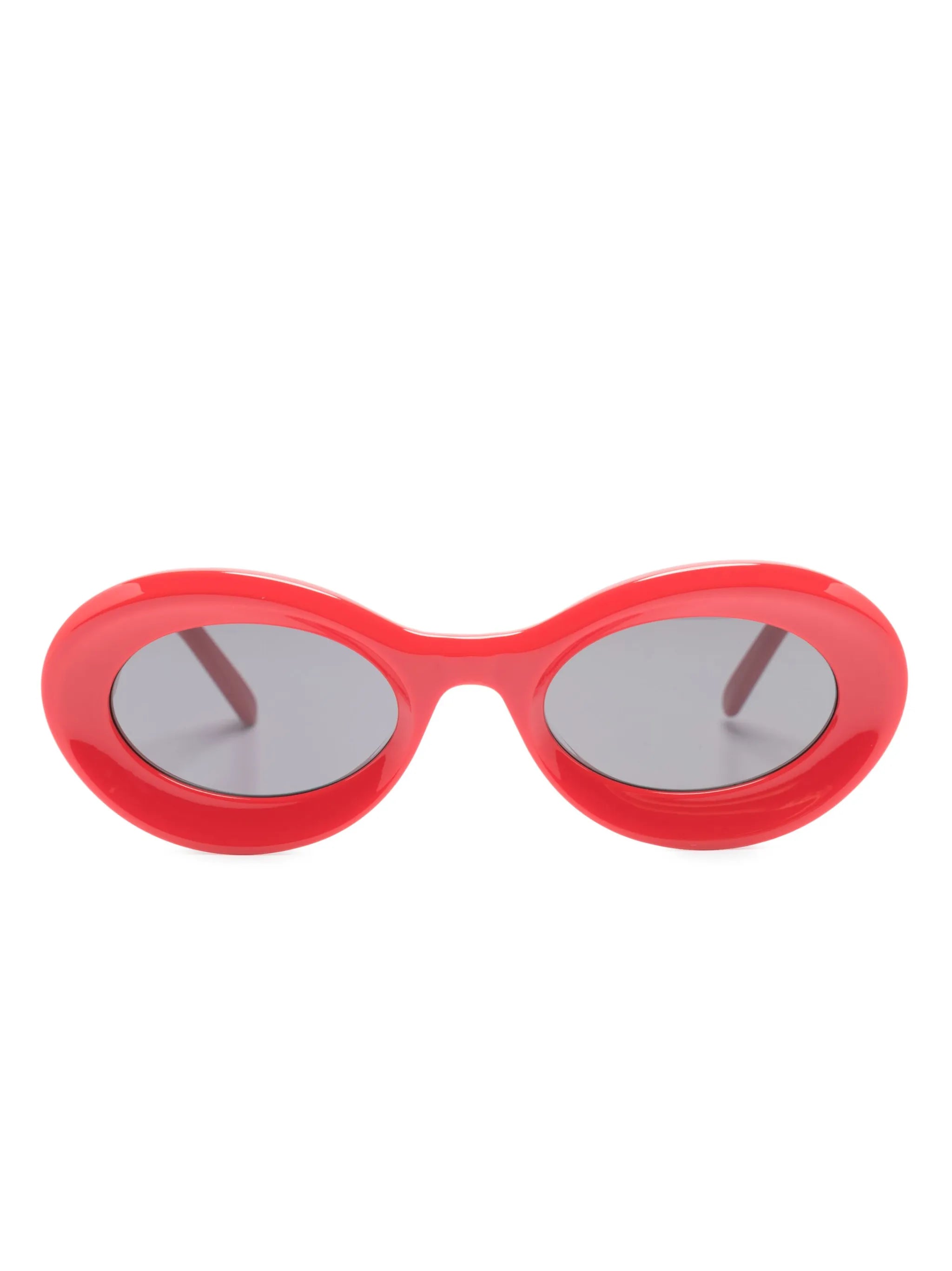 logo-plaque round-frame sunglasses