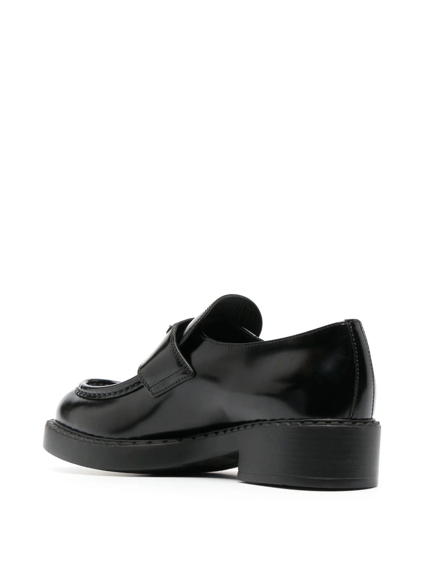 Chocolate logo plaque 40mm loafers