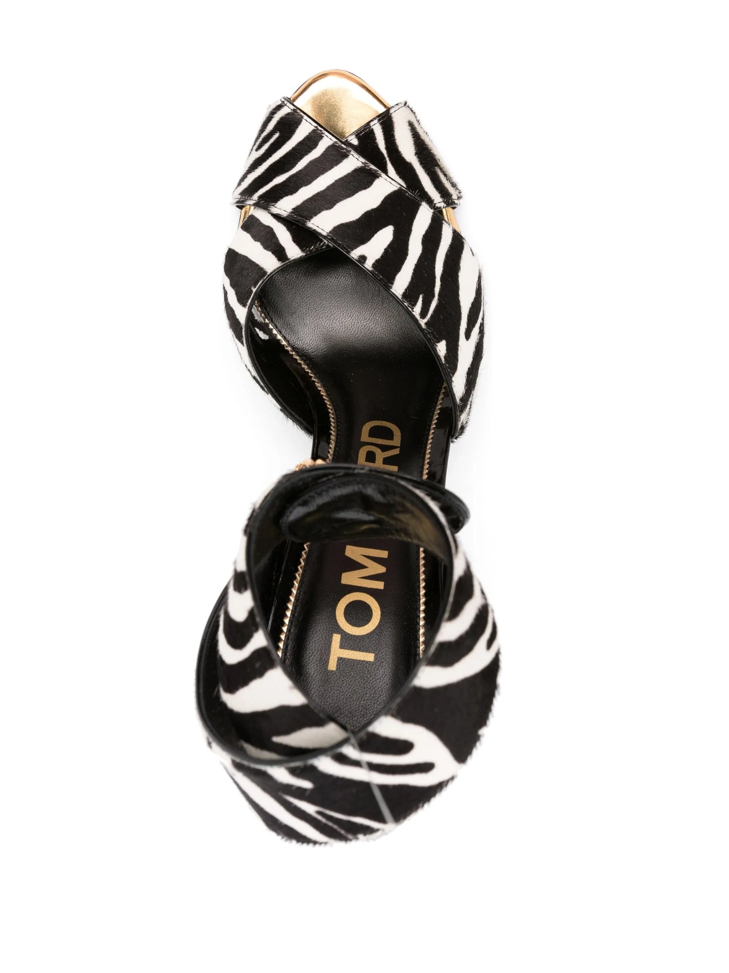 Vertigo 130mm zebra-print sandals