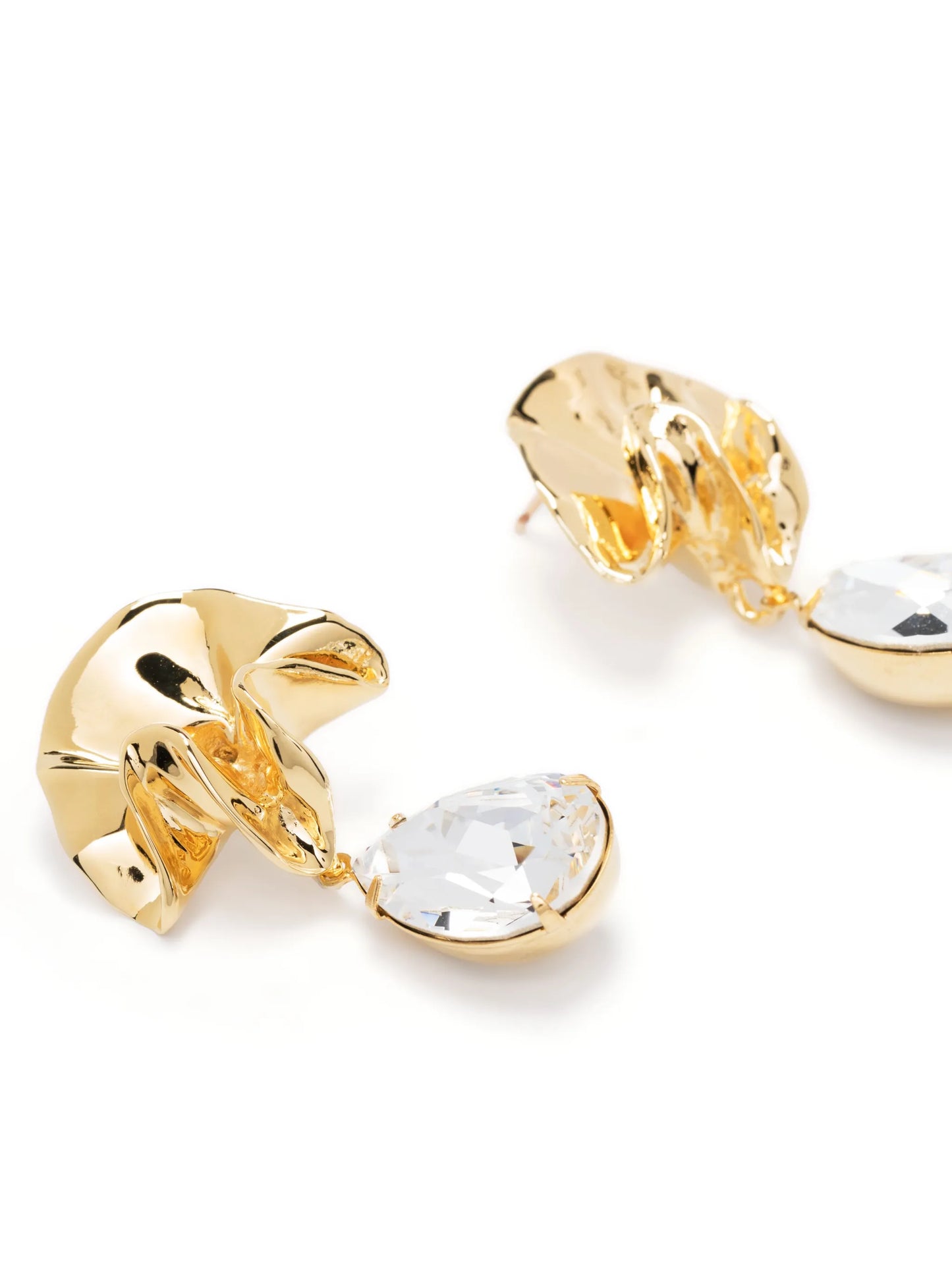 Delphin crystal drop earrings