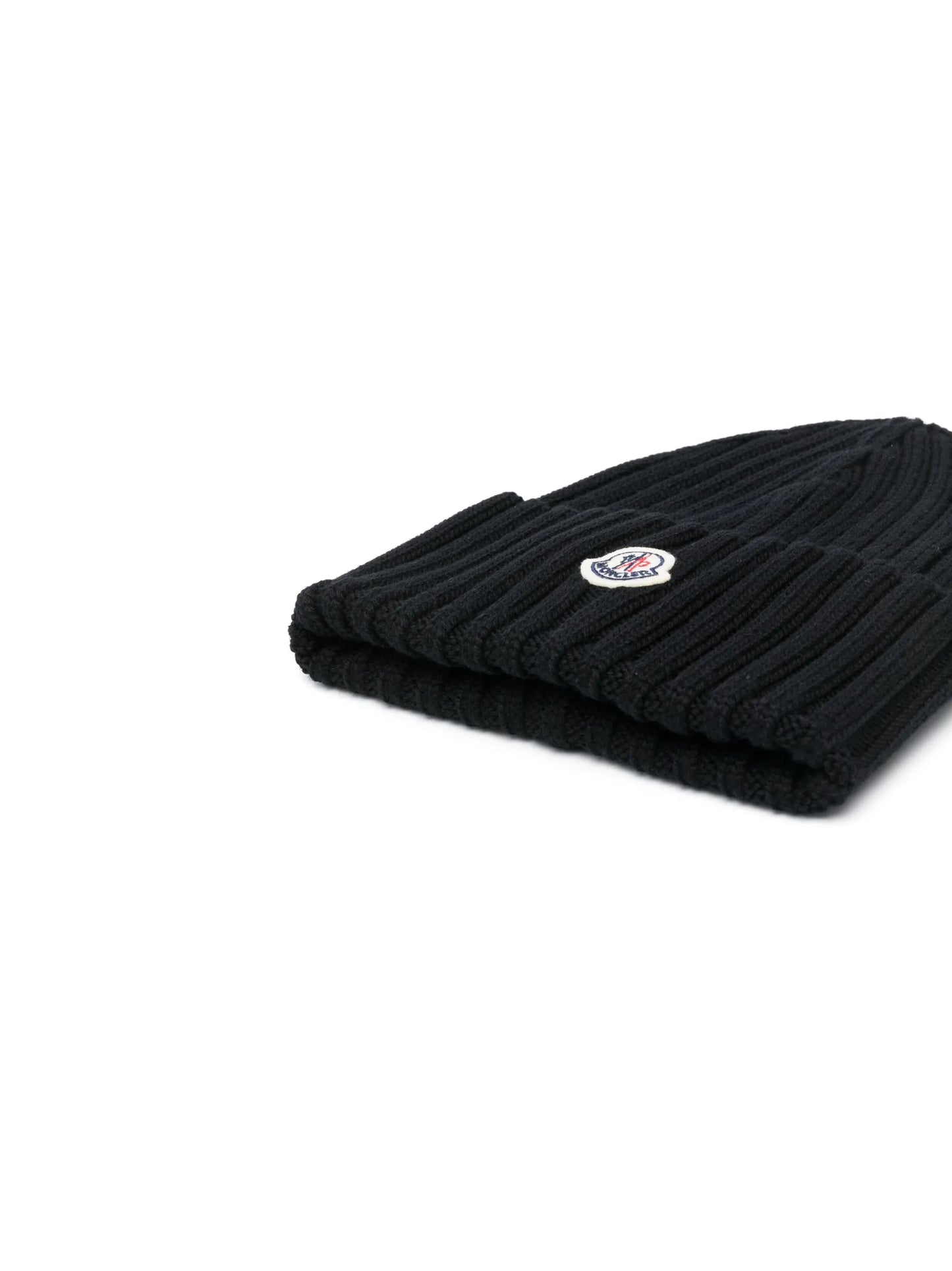 ribbed-knit virgin wool beanie