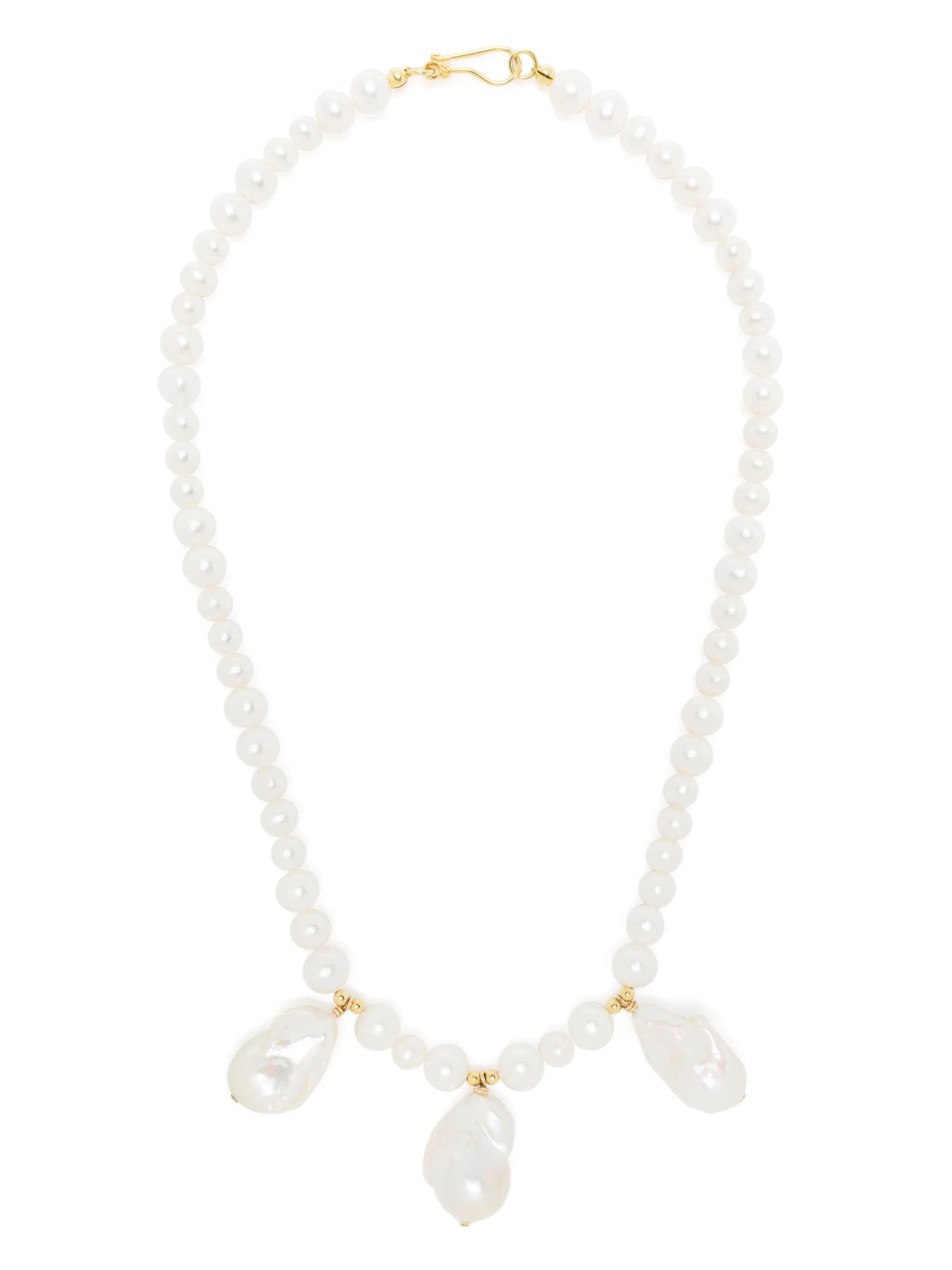 Fireball pearl necklace