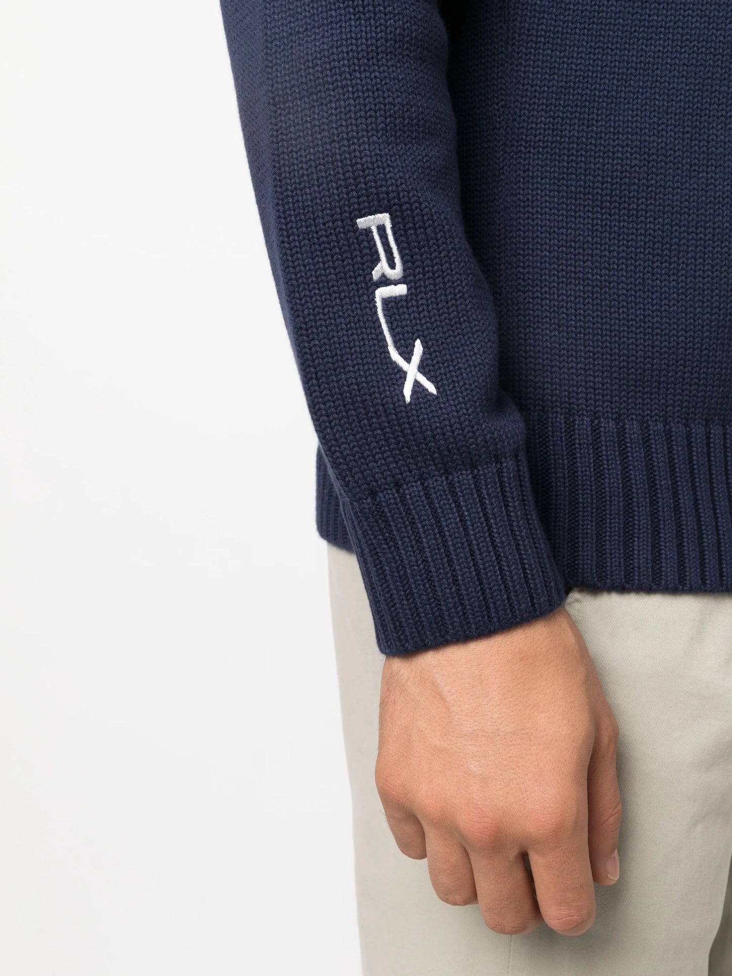 intarsia-knit logo jumper