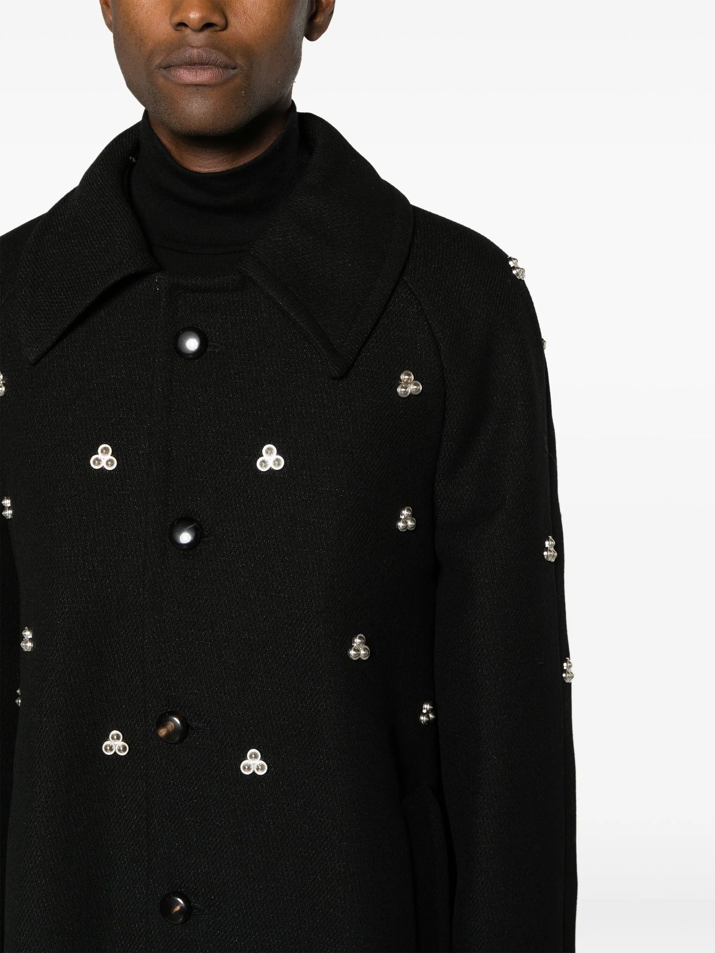 Verdun rivet-embellished midi coat