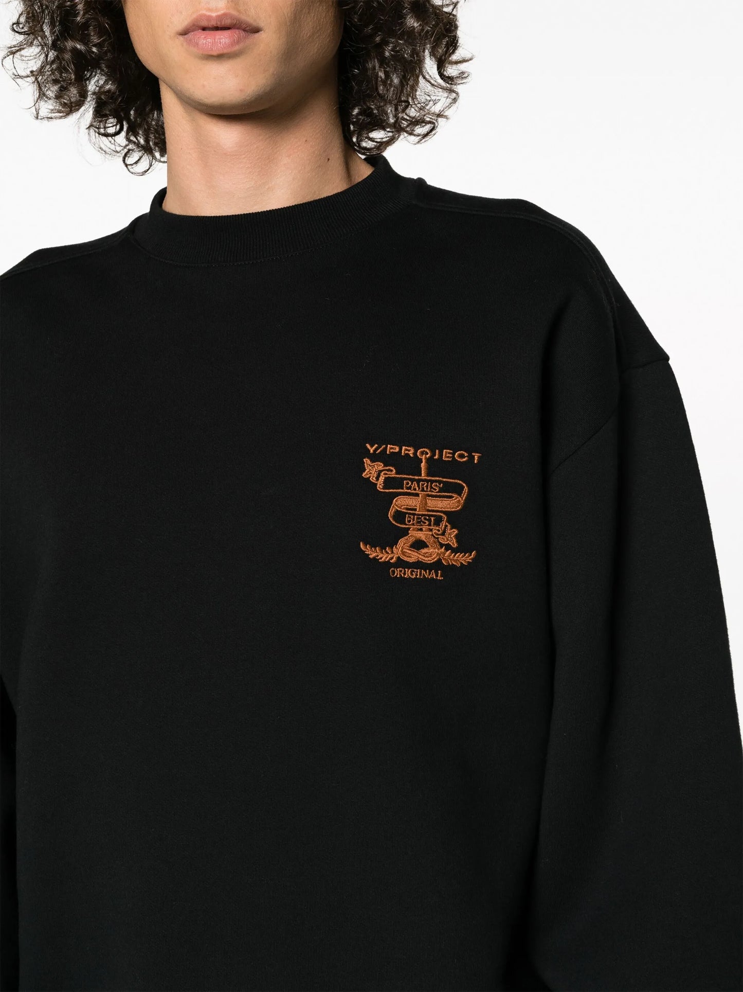 logo-embroidered organic cotton sweatshirt