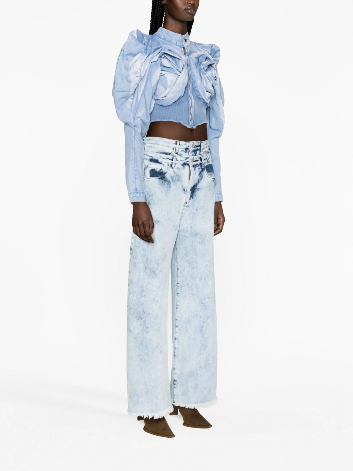 Scrapyard draped cropped jacket