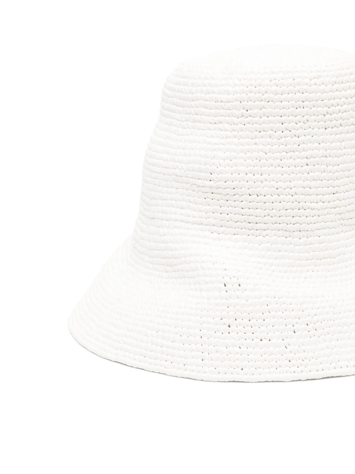triangle-logo crochet bucket hat