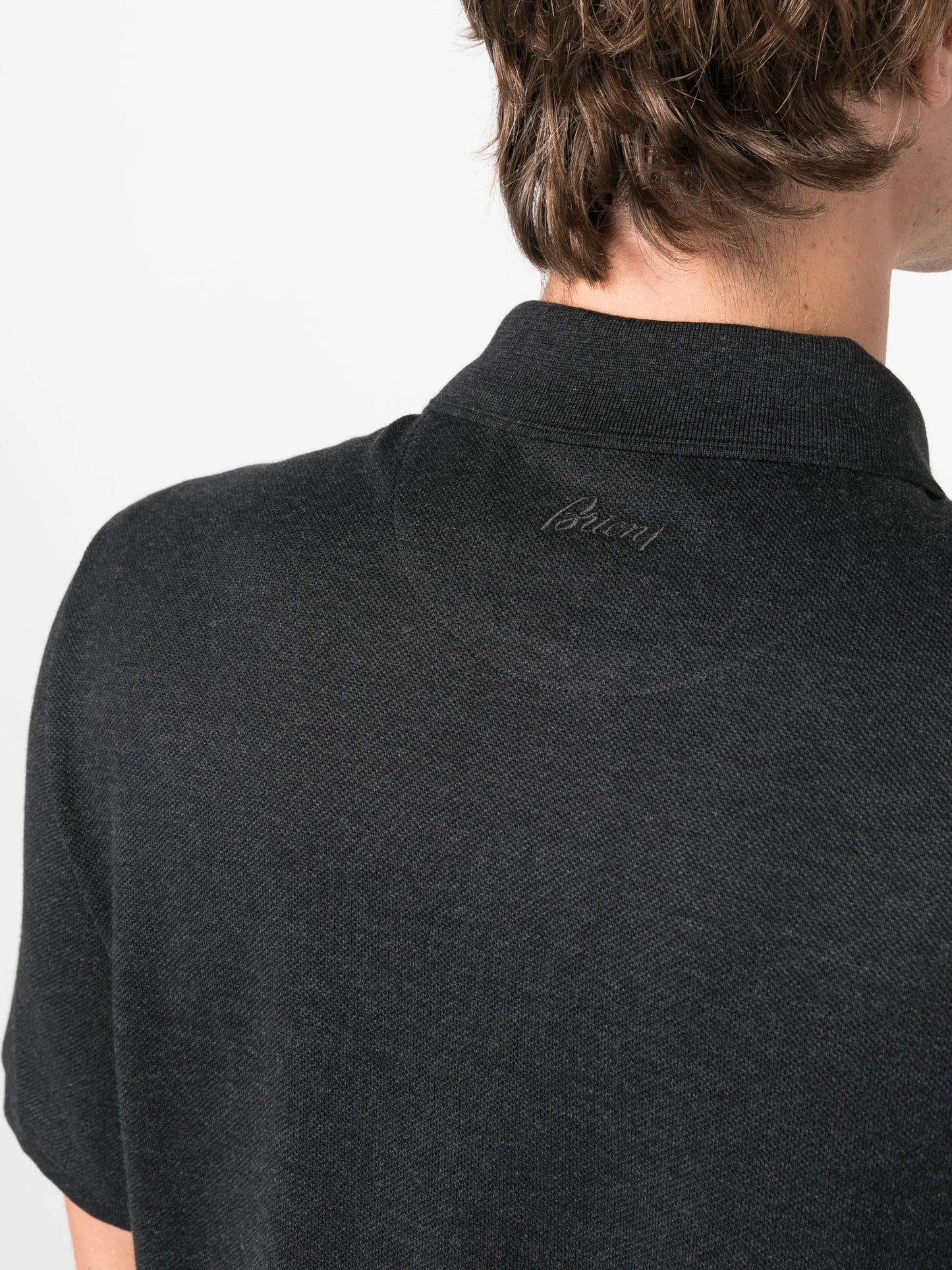short-sleeve cotton polo shirt