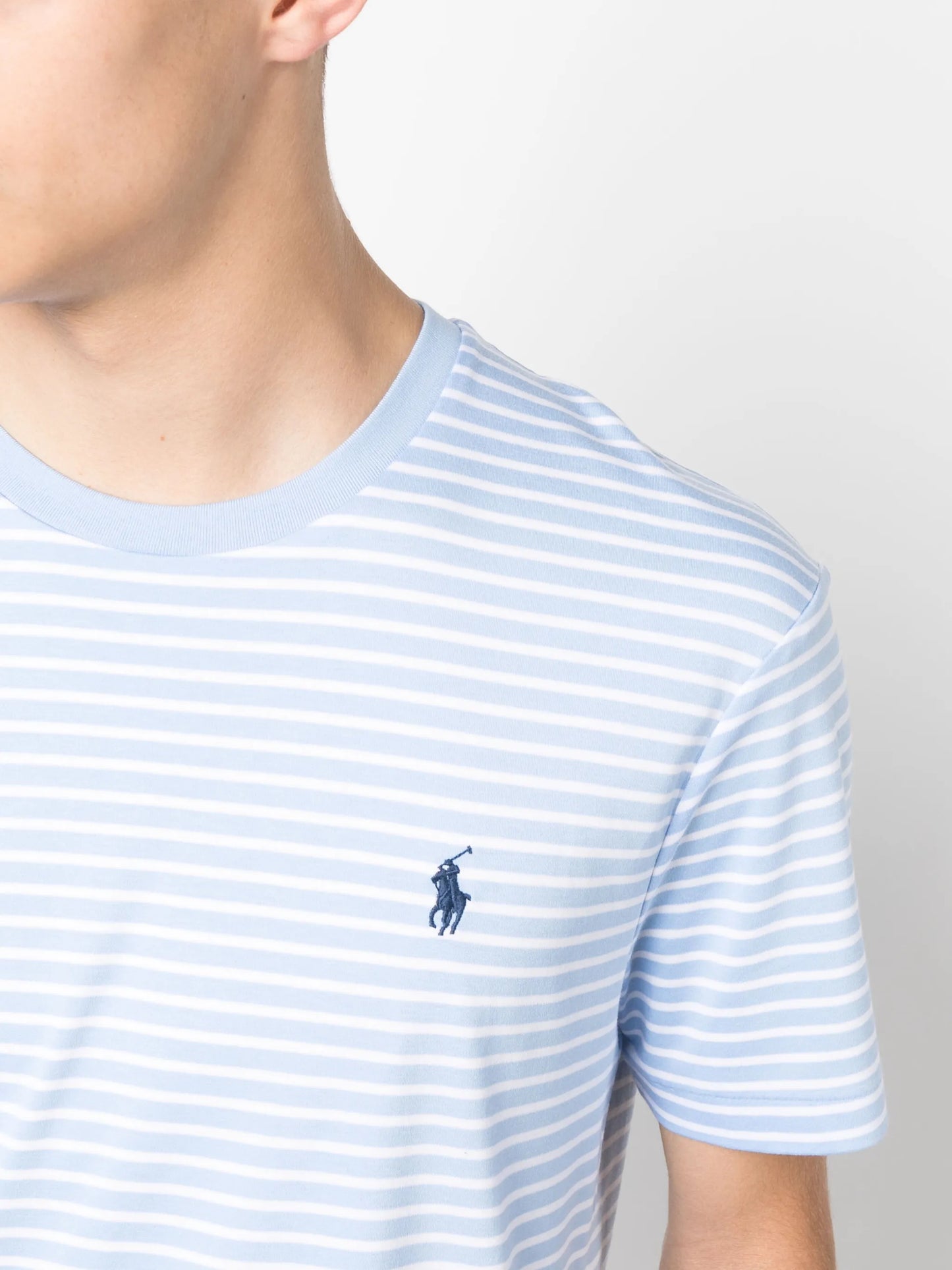 embroidered-pony cotton T-shirt
