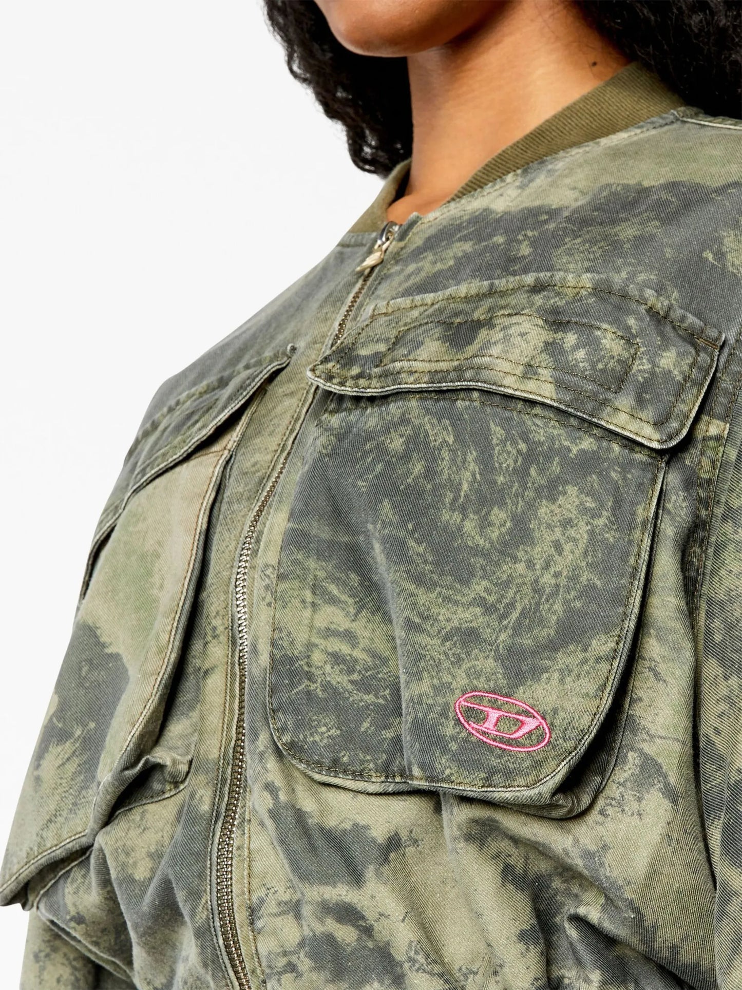 G-Khlo-Cmf planet-print bomber jacket