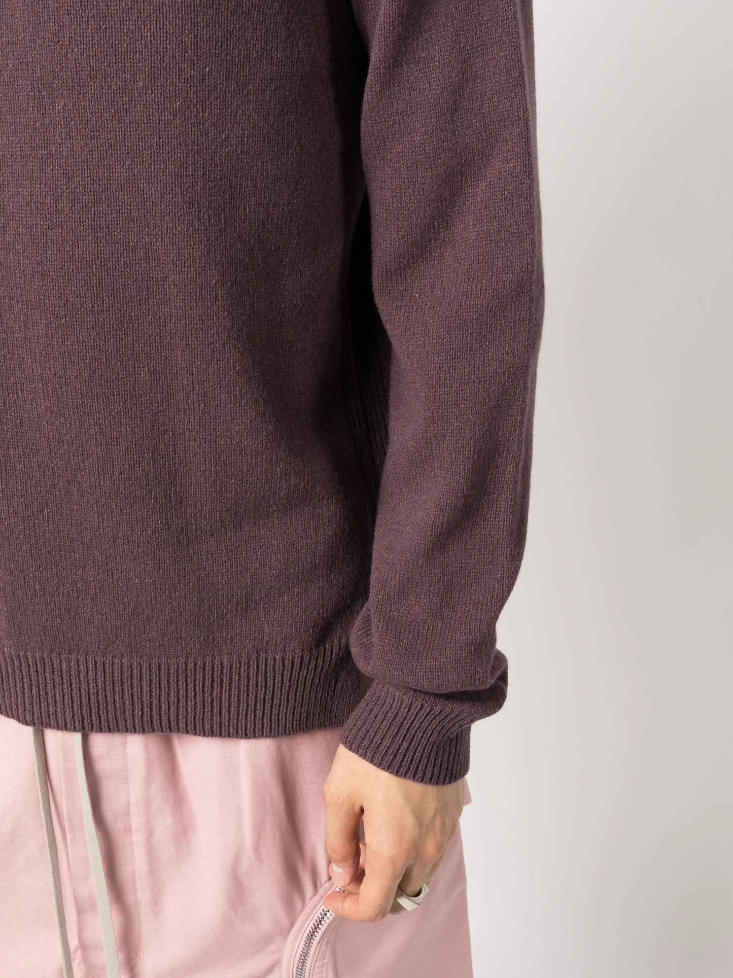 Biker cashmere-blend jumper