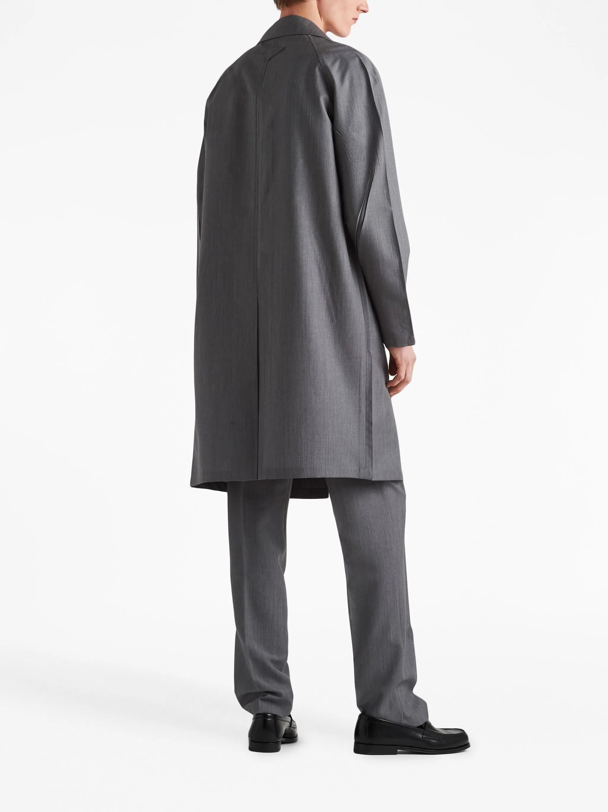 triangle-logo mohair-wool trousers