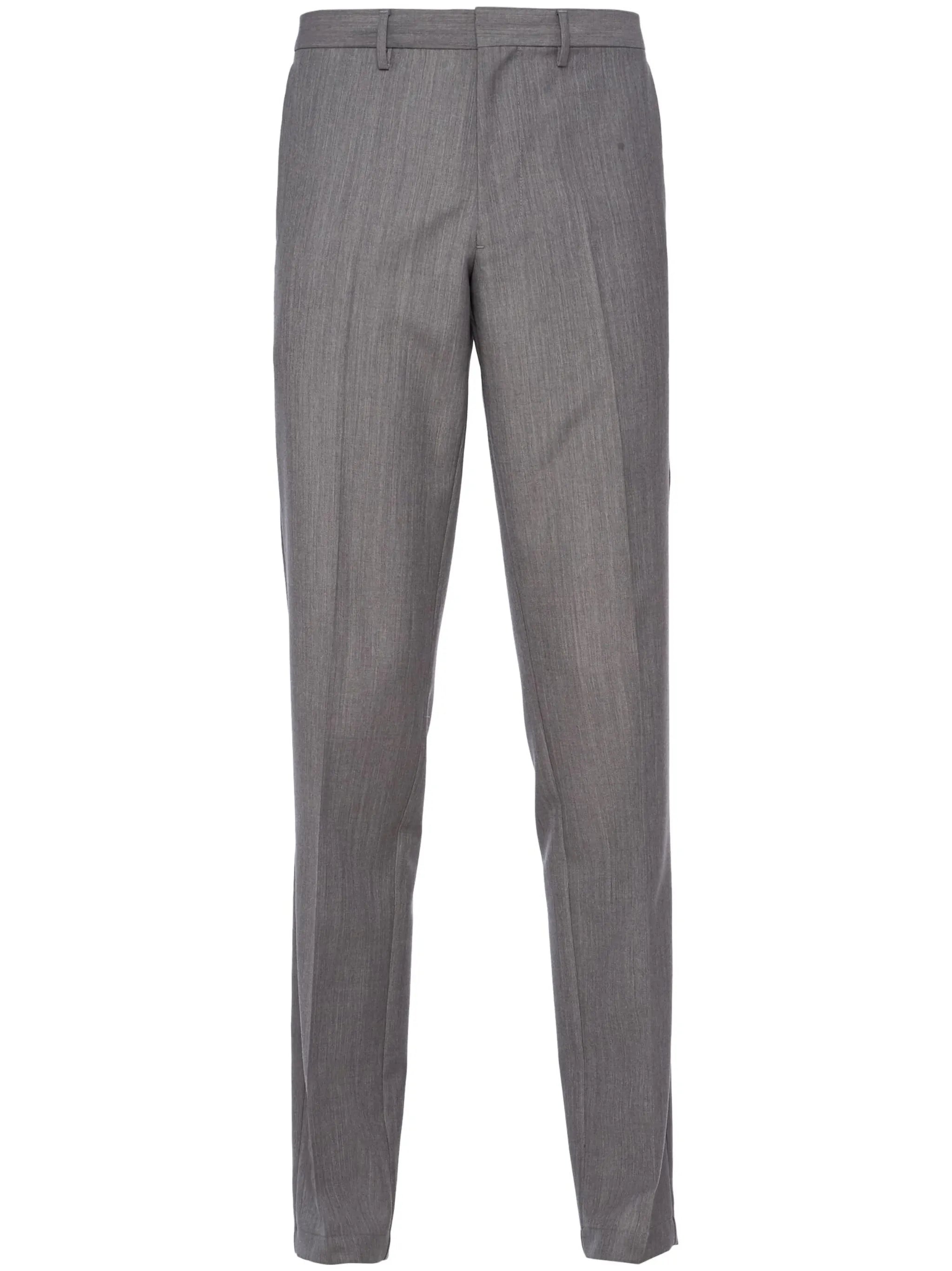 triangle-logo mohair-wool trousers