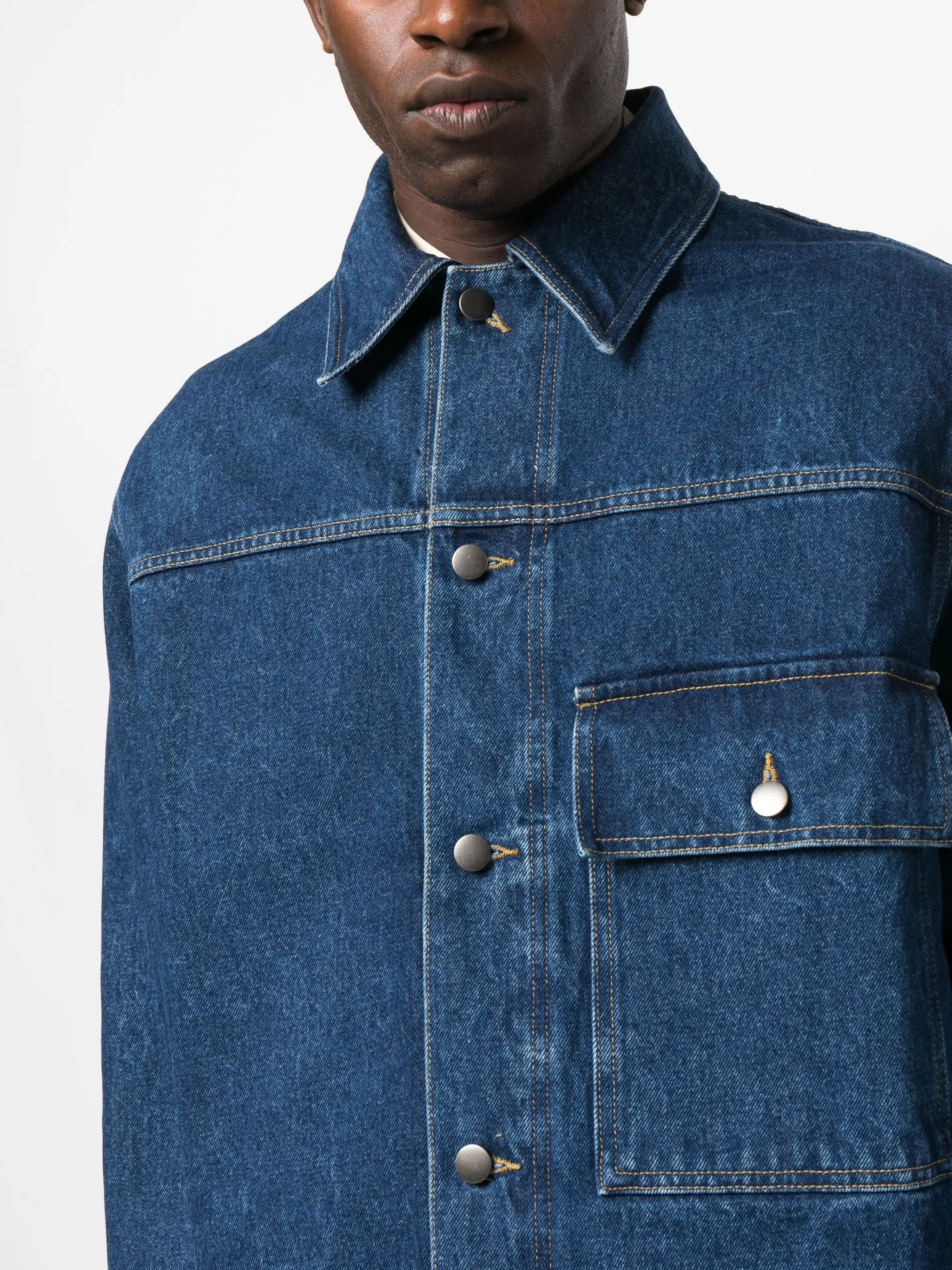 patch-pocket denim jacket