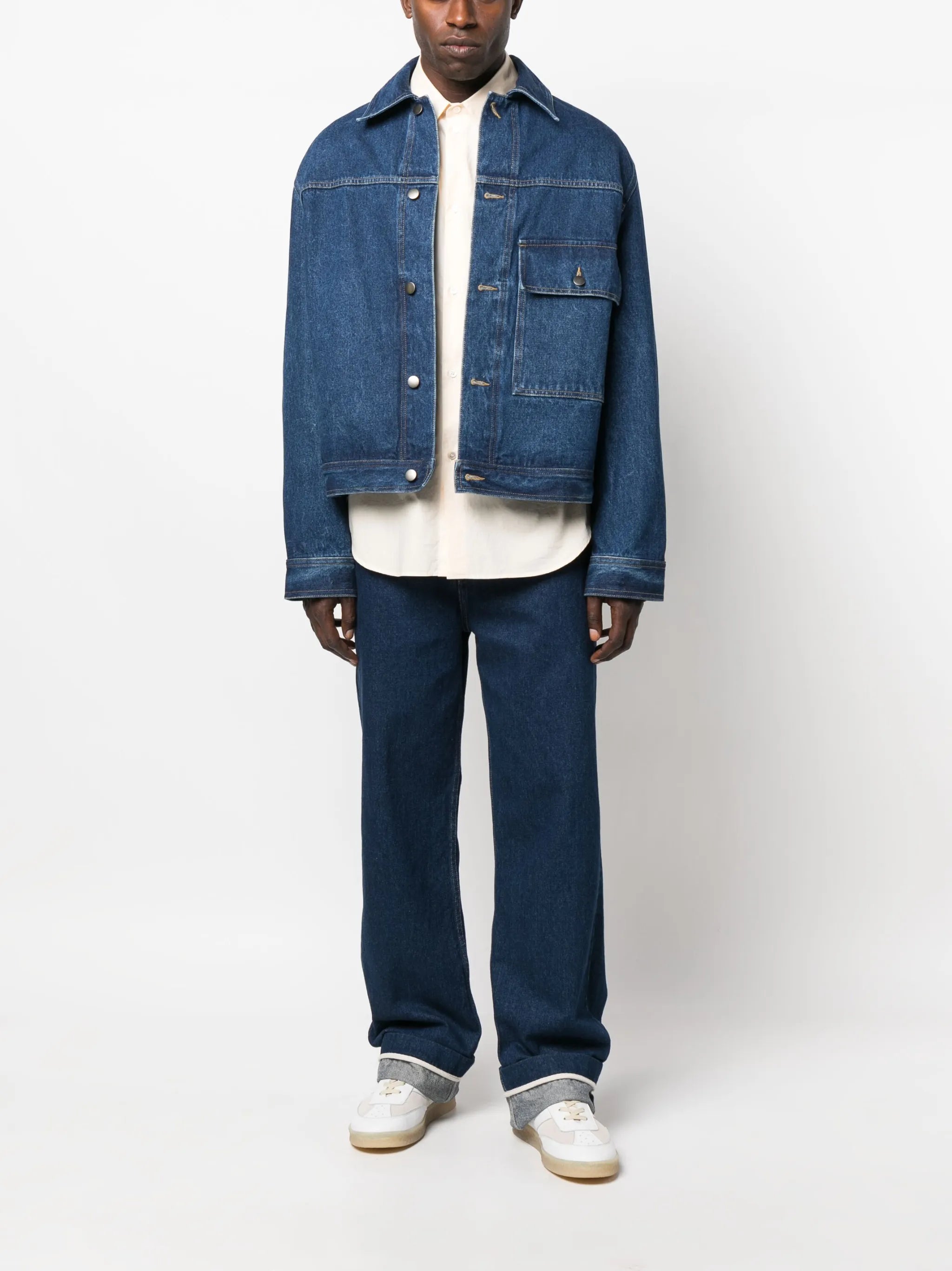 patch-pocket denim jacket