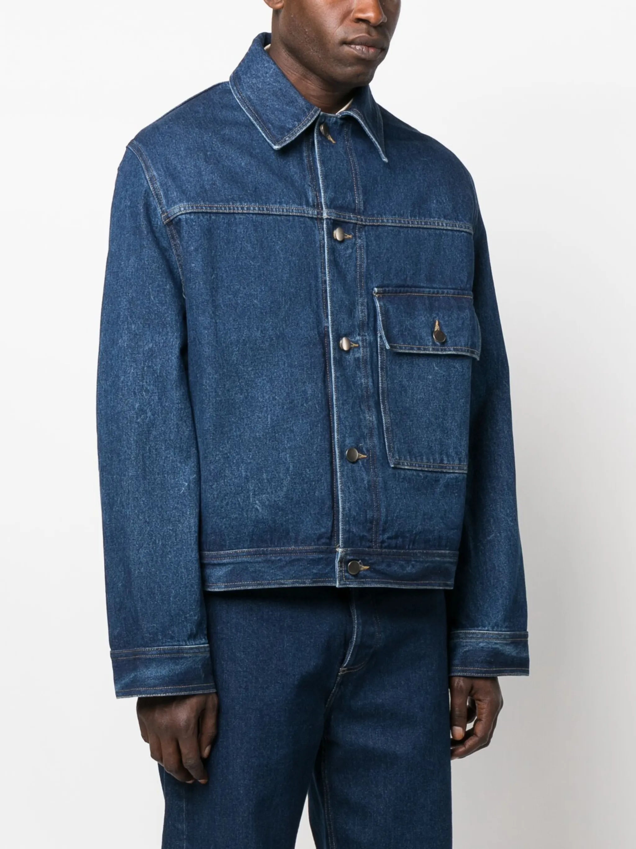 patch-pocket denim jacket