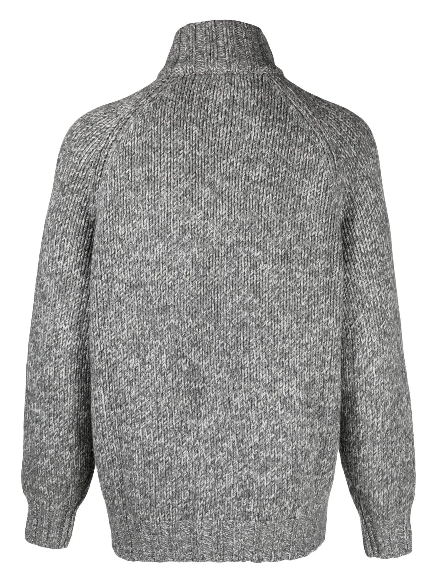raglan-sleeves zip-up cardigan