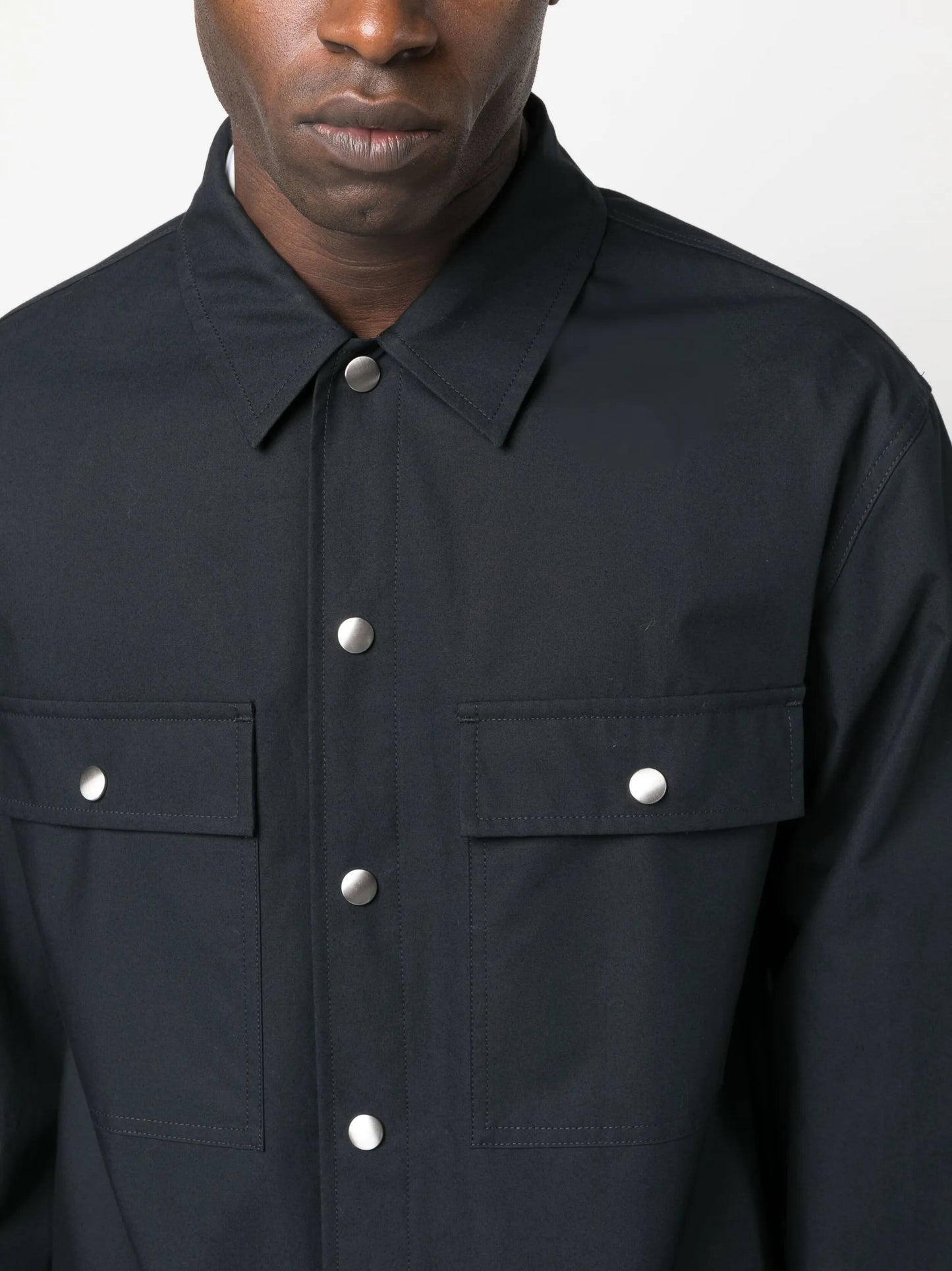classic-collar cotton shirt