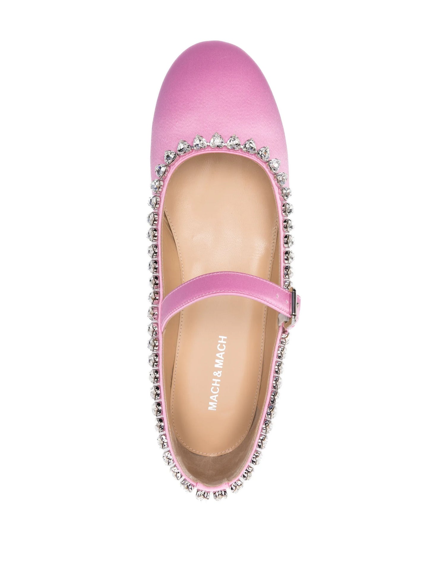 Audrey crystal-embellished ballerina shoes