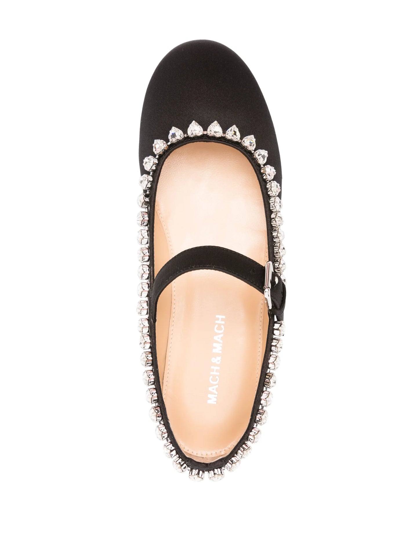 Audrey crystal-embellished ballerina shoes
