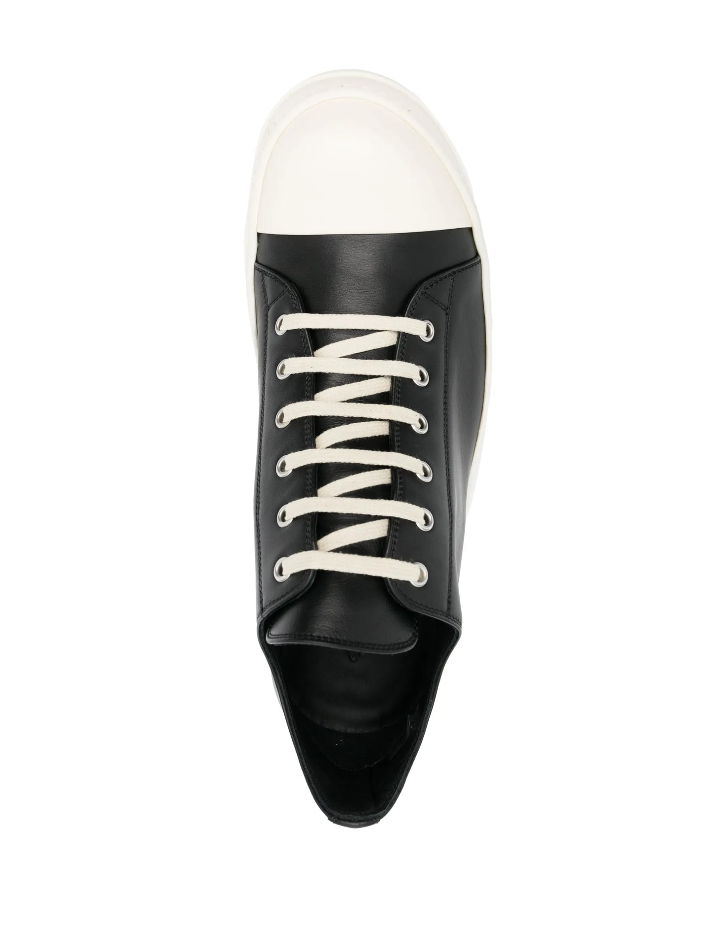 low-top leather sneakers