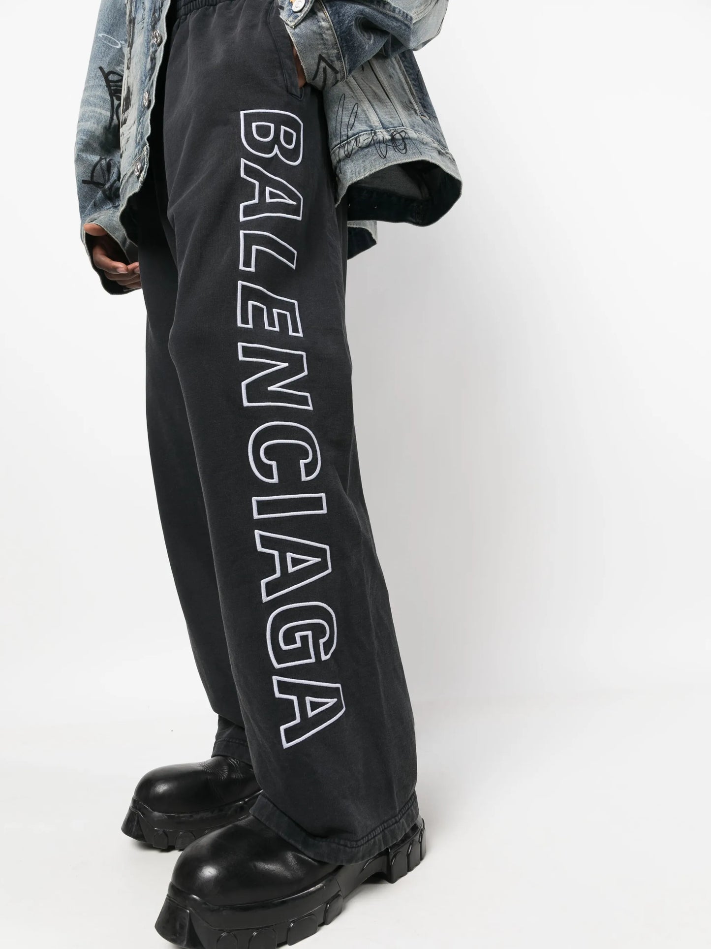 logo-print track pants