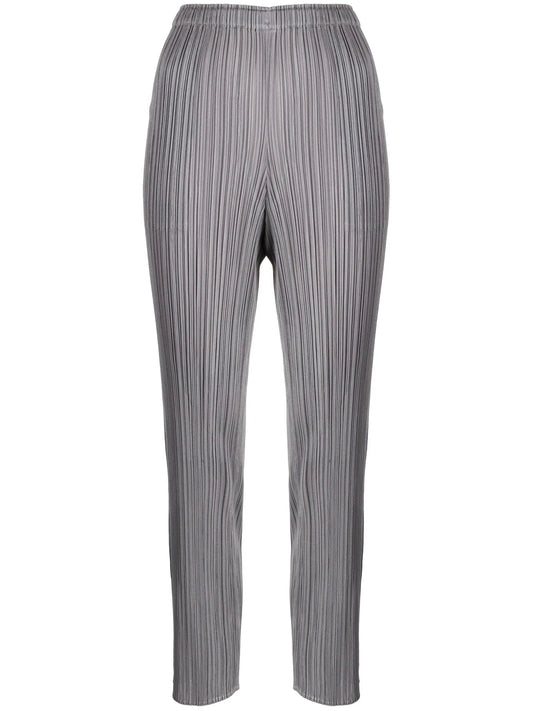 plissé cropped trousers
