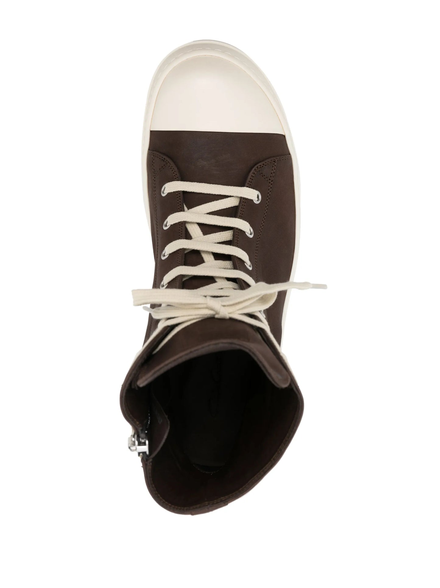 leather high-top sneakers