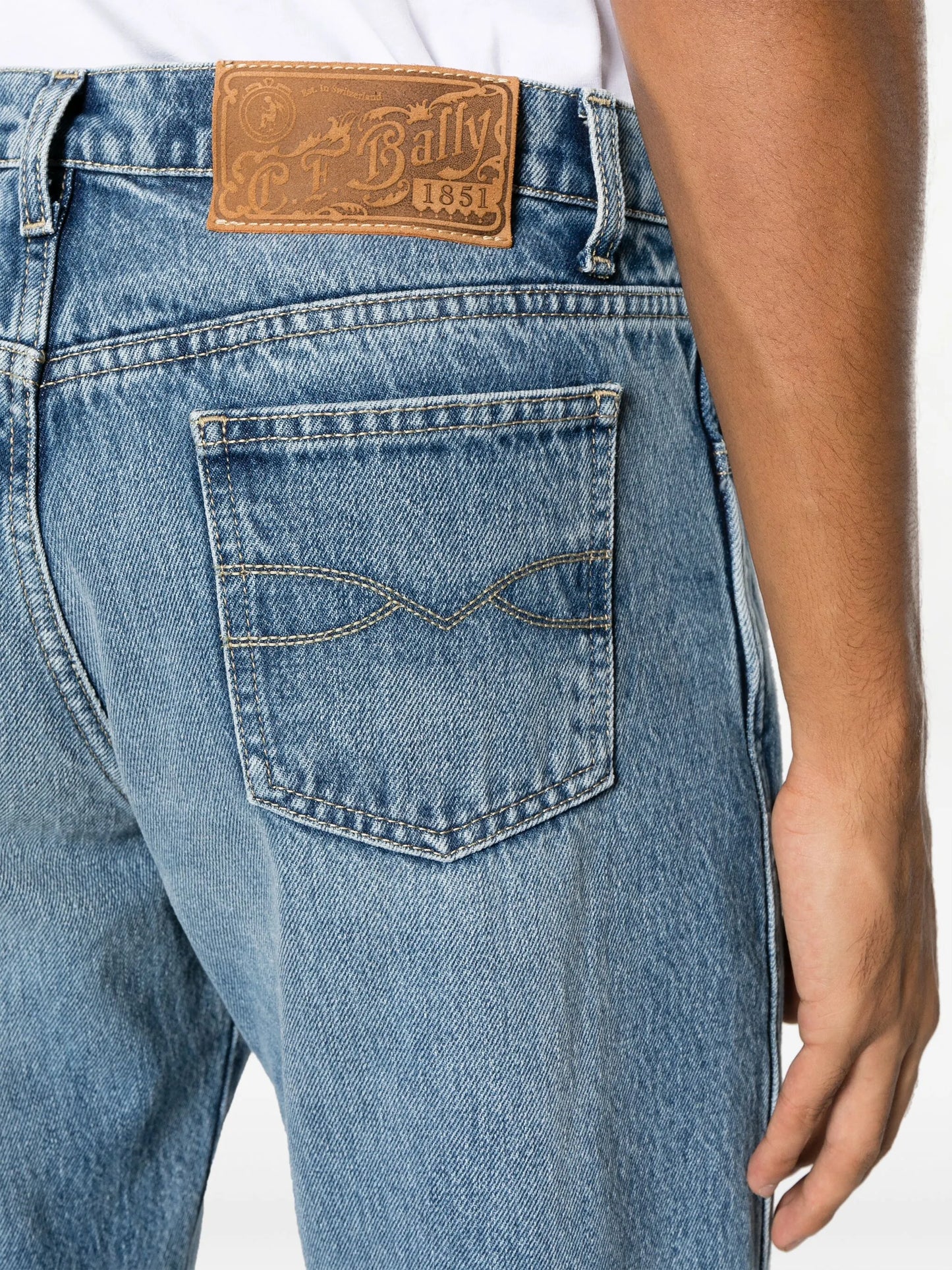 straight-leg jeans