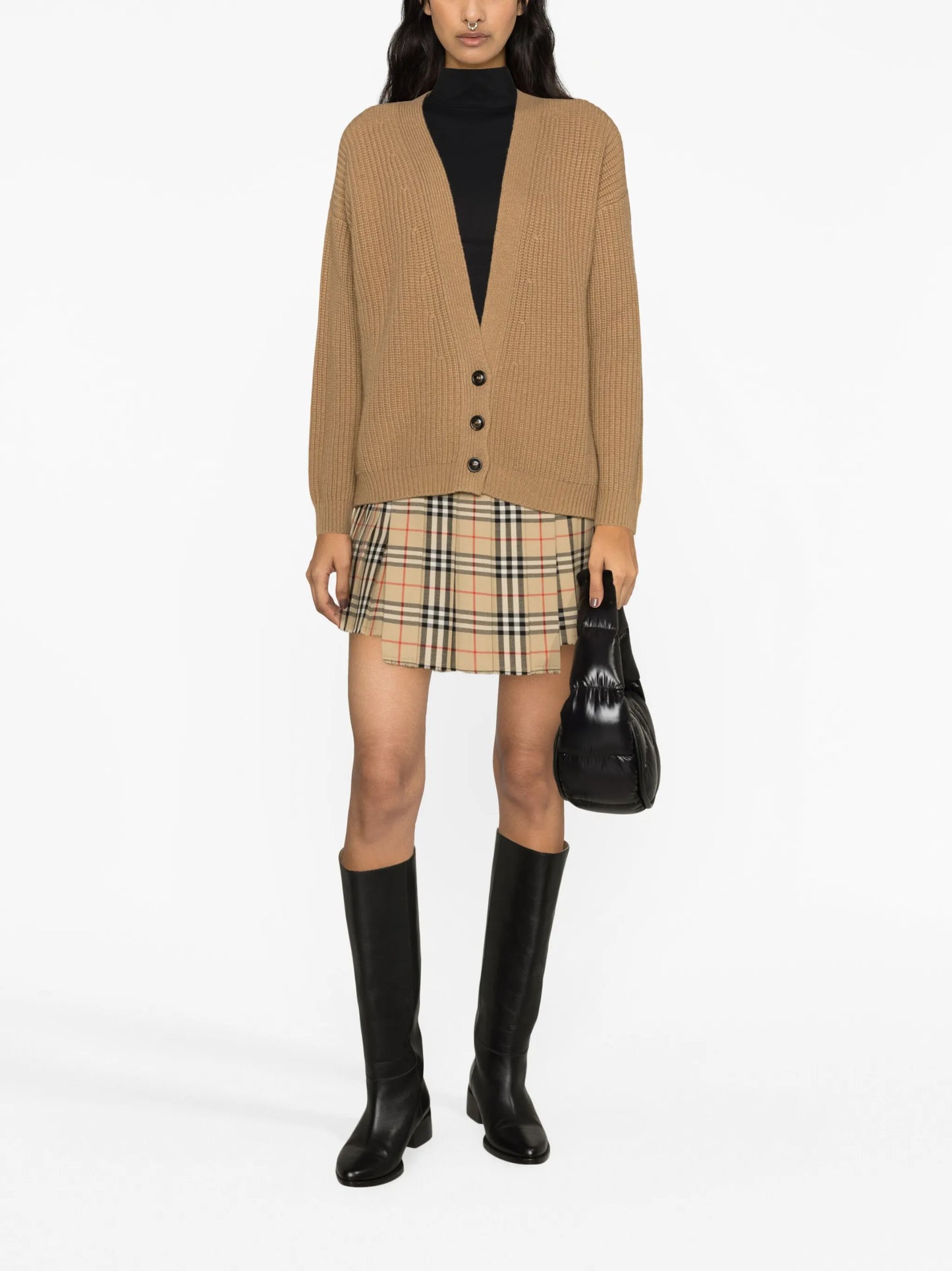 wool-blend cardigan