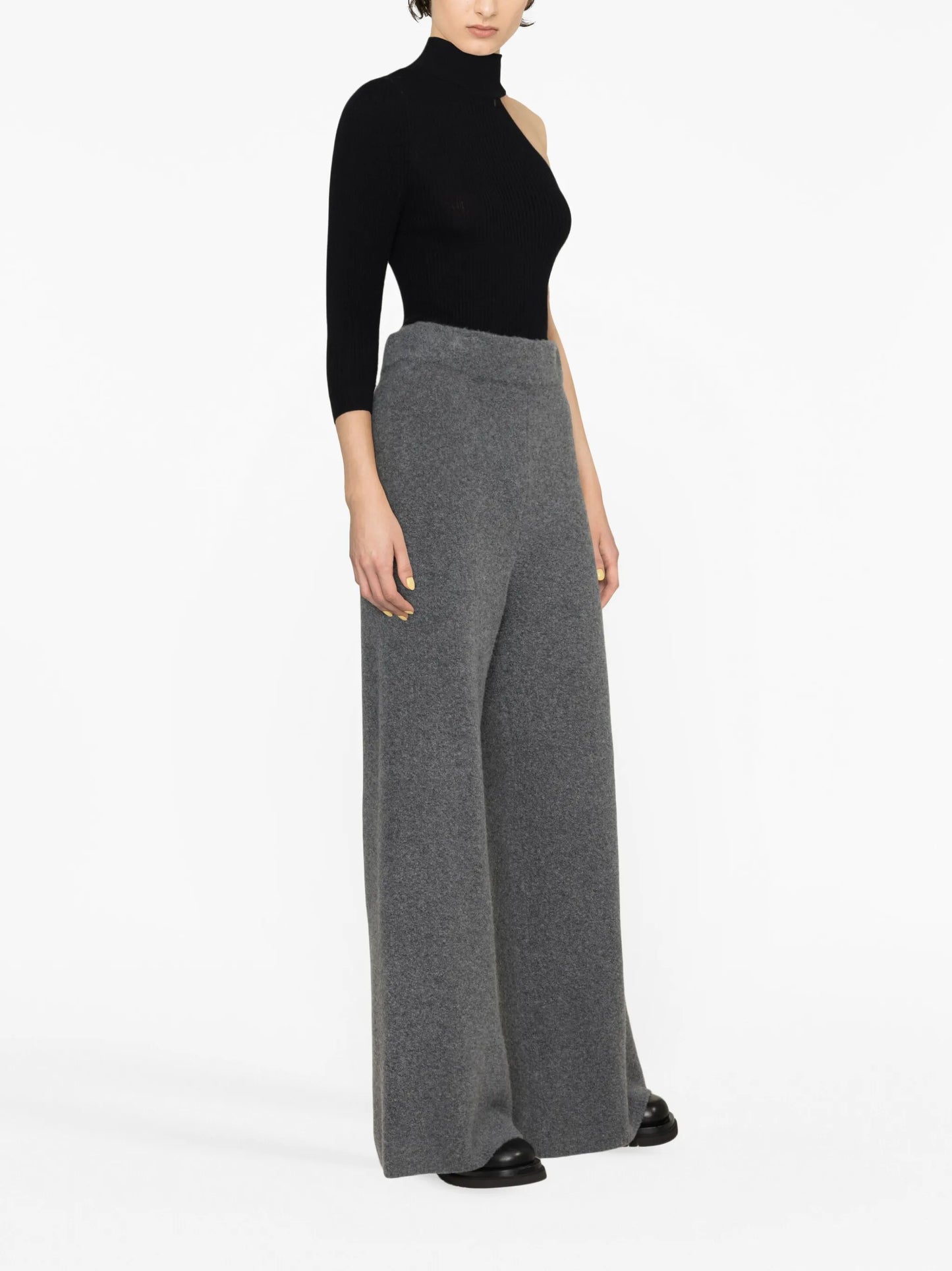 cashmere wide-leg trousers