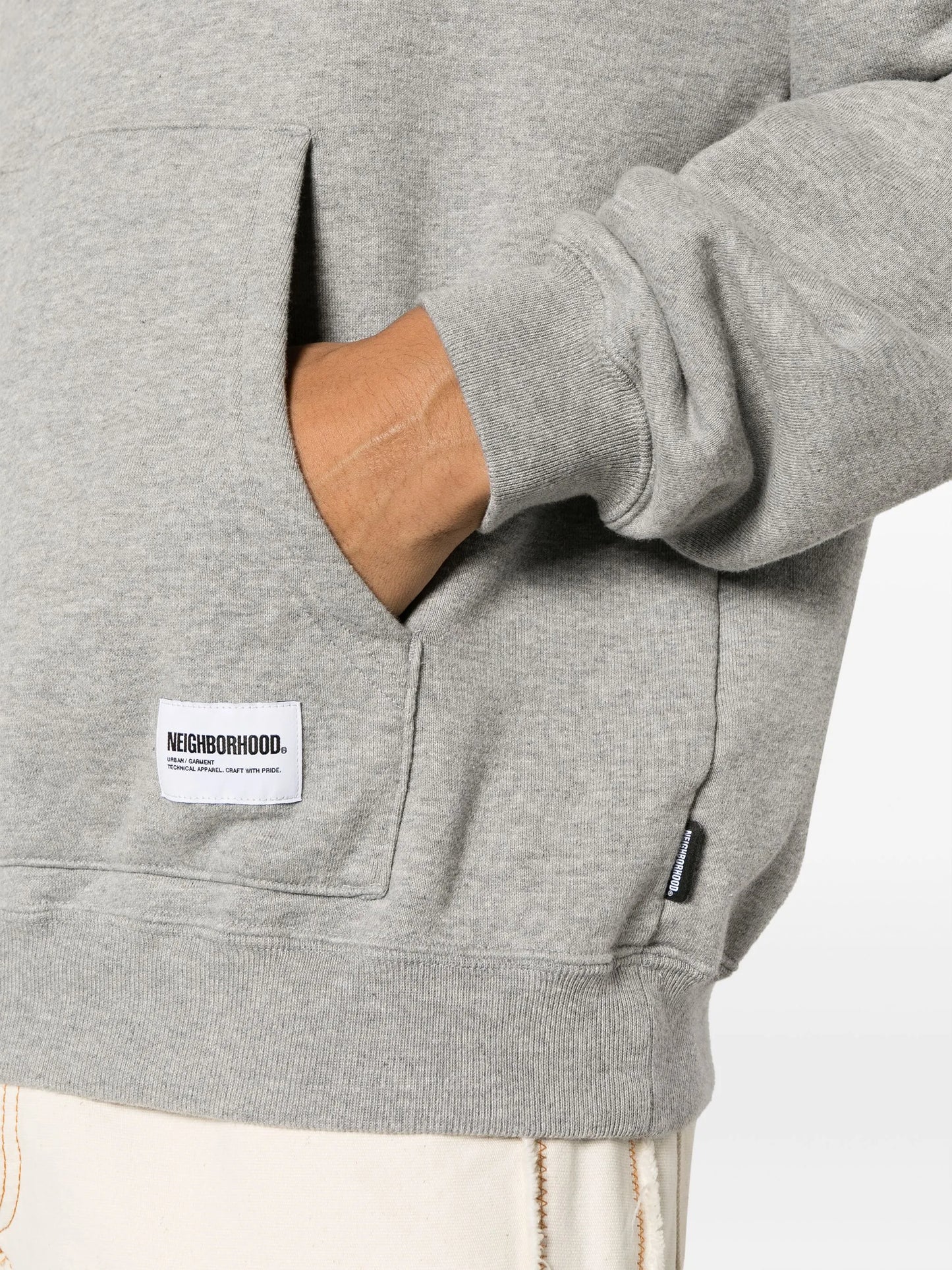 logo-print cotton hoodie