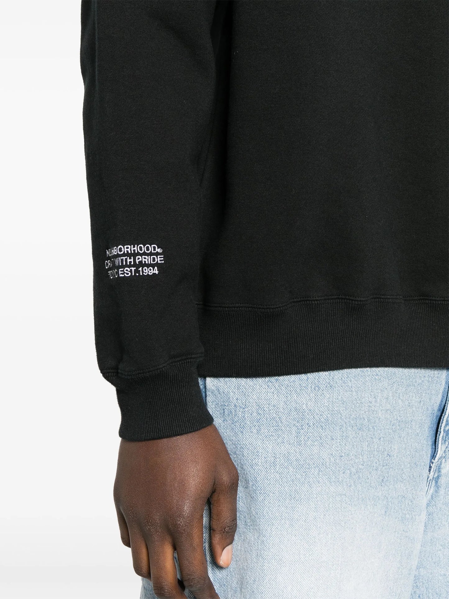 drop-shoulder cotton sweatshirt
